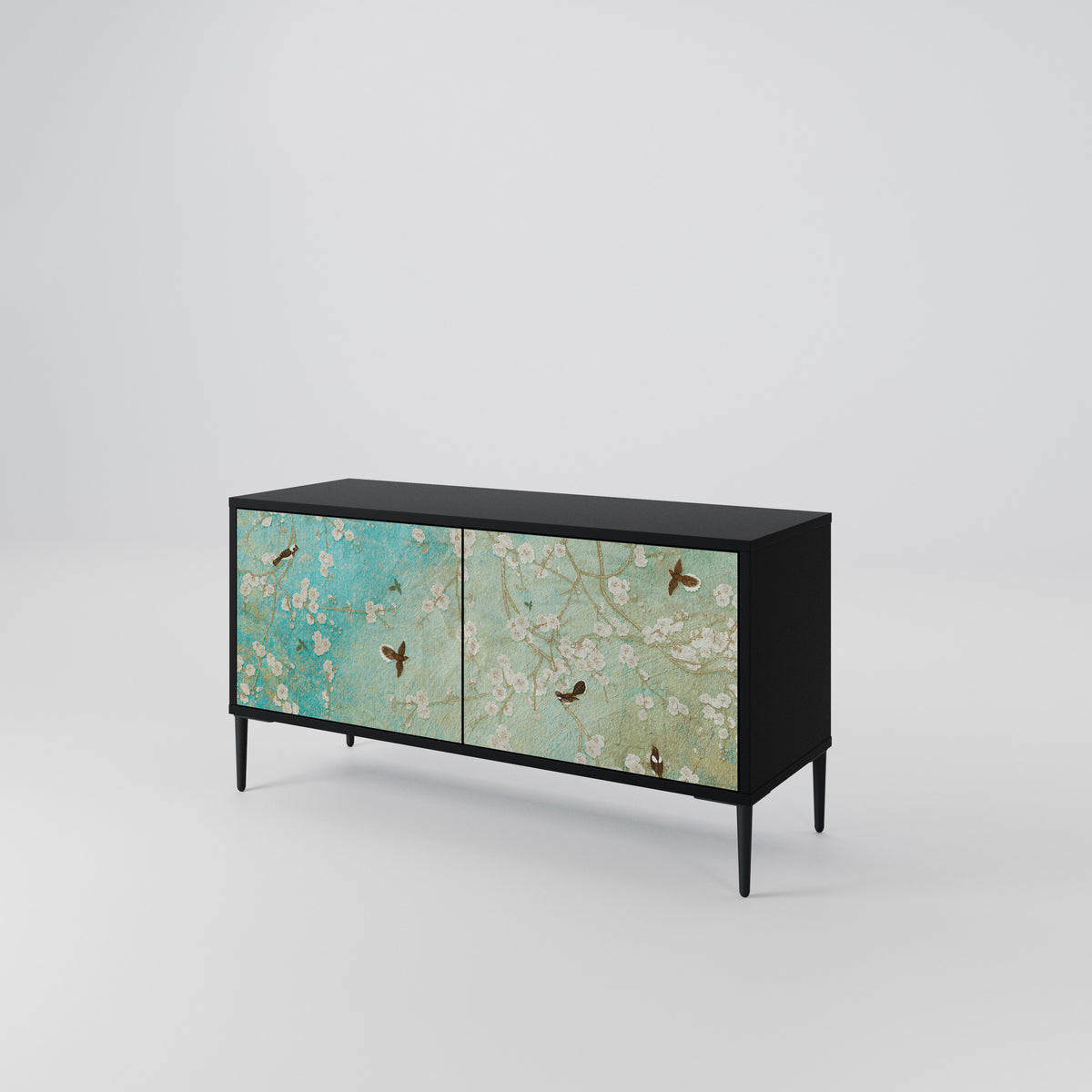 BLOOMING CHARM Móvel de TV Compacto de 2 Portas