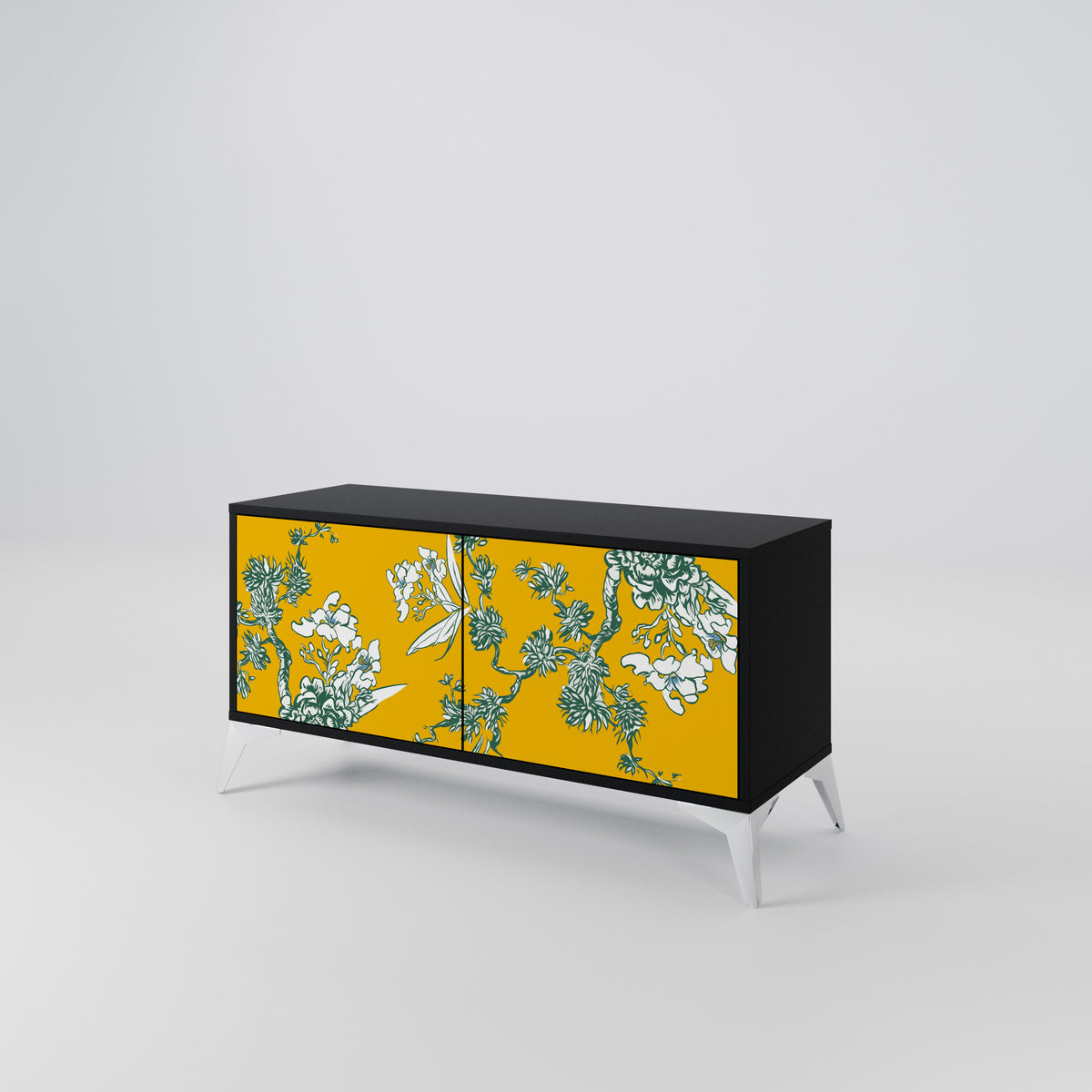 YELLOW CHINOISERIE Móvel de TV Compacto de 2 Portas