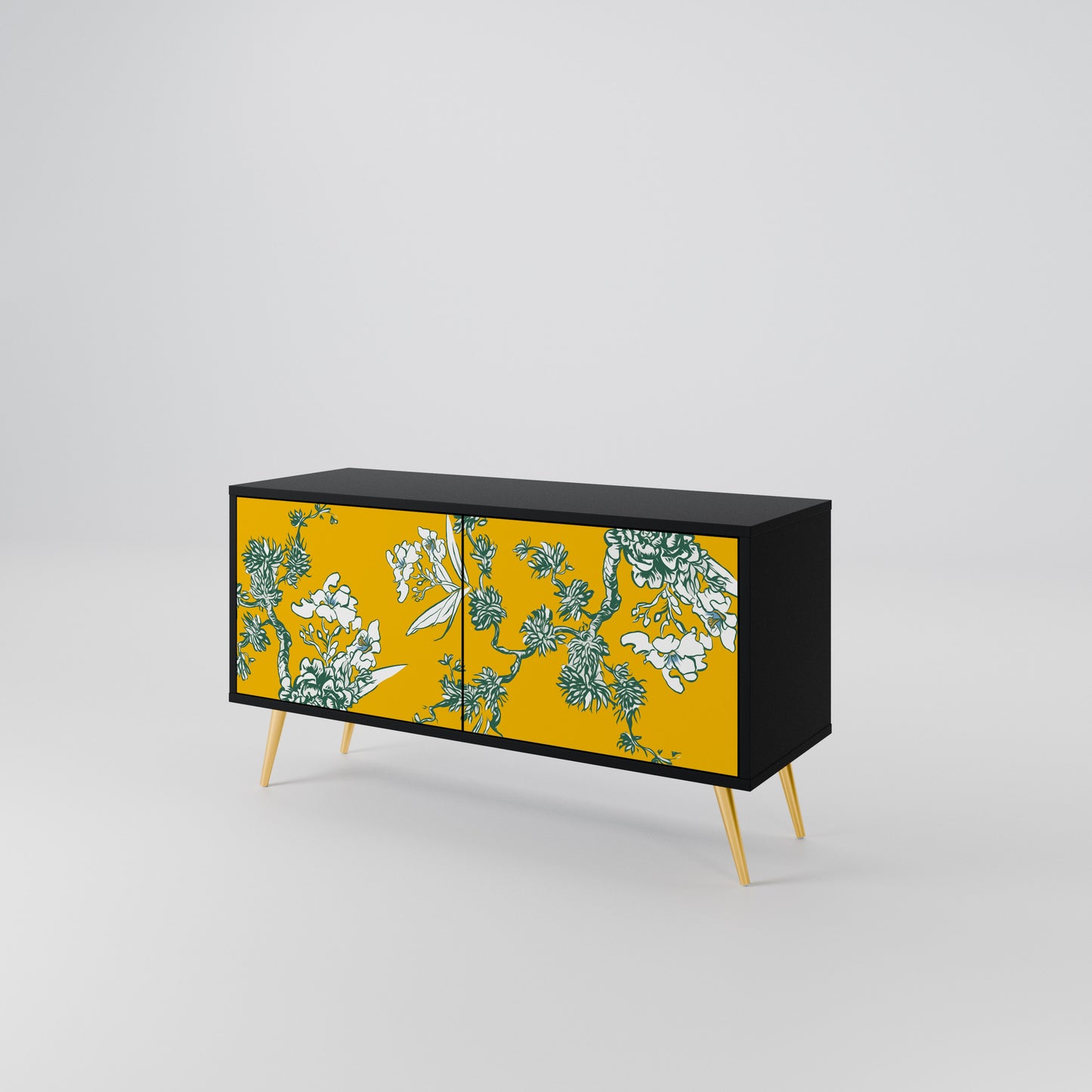 YELLOW CHINOISERIE Móvel de TV Compacto de 2 Portas