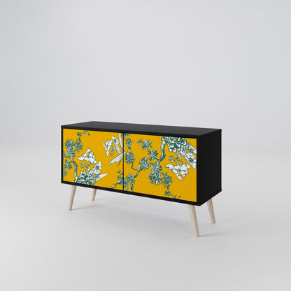 YELLOW CHINOISERIE Móvel de TV Compacto de 2 Portas