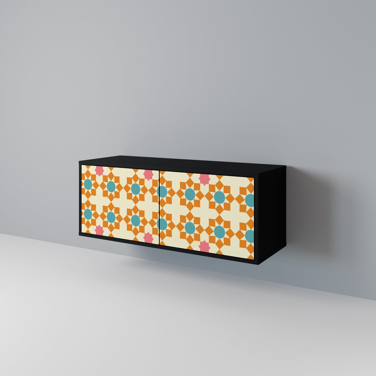 FLORAL DECOR Móvel de TV Compacto de 2 Portas