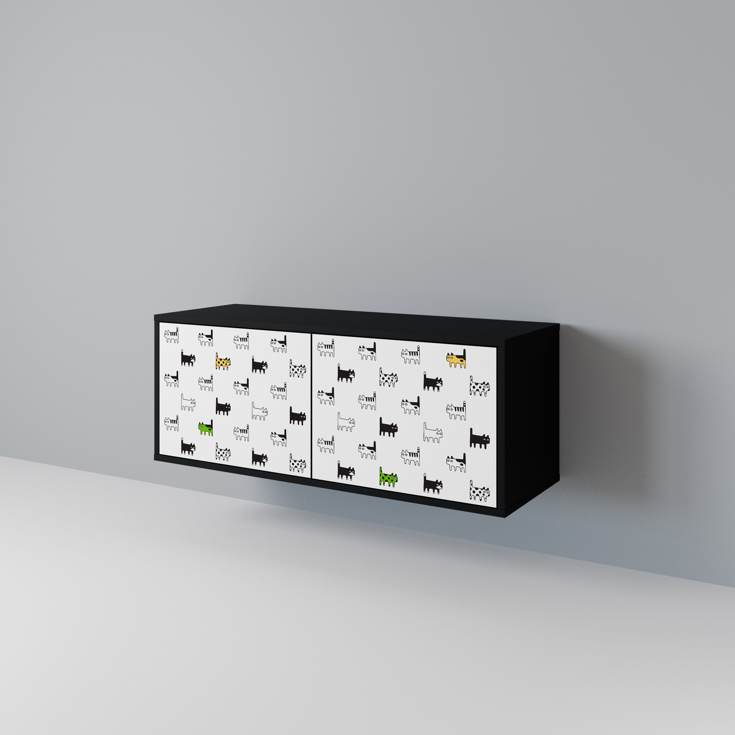 CATS COMPILATION Móvel de TV Compacto de 2 Portas