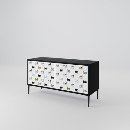 CATS COMPILATION Compact 2-Door TV Cabinet