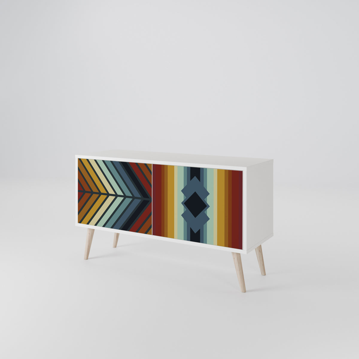 INDIGENOUS ZIGZAG Móvel de TV Compacto de 2 Portas