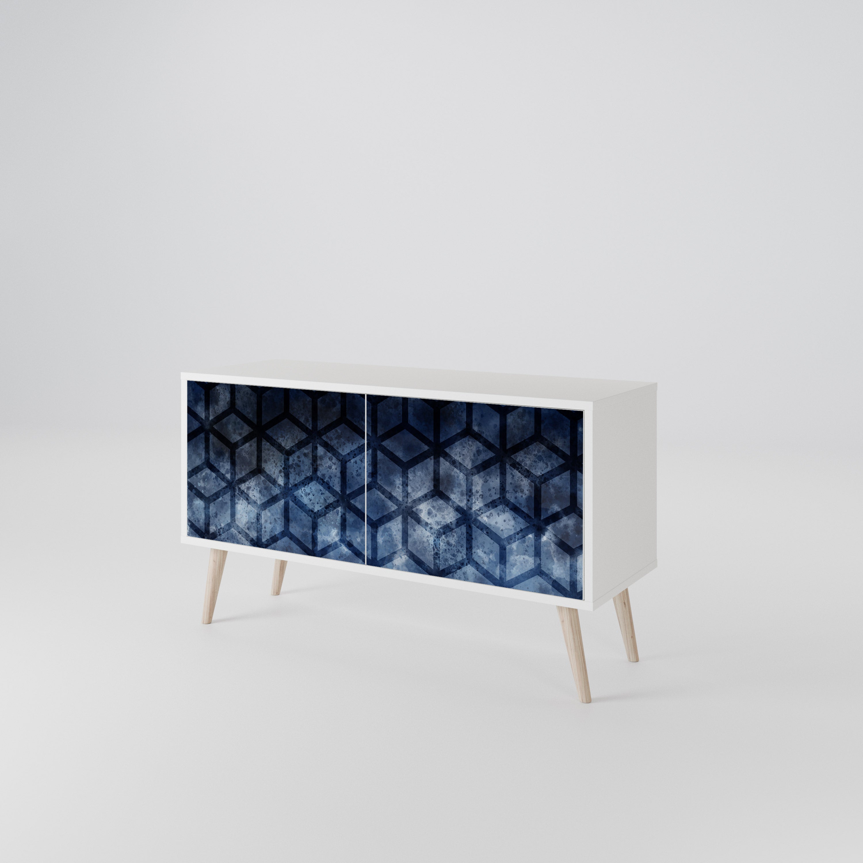 CUBIC MIST Compact 2-Door TV Cabinet