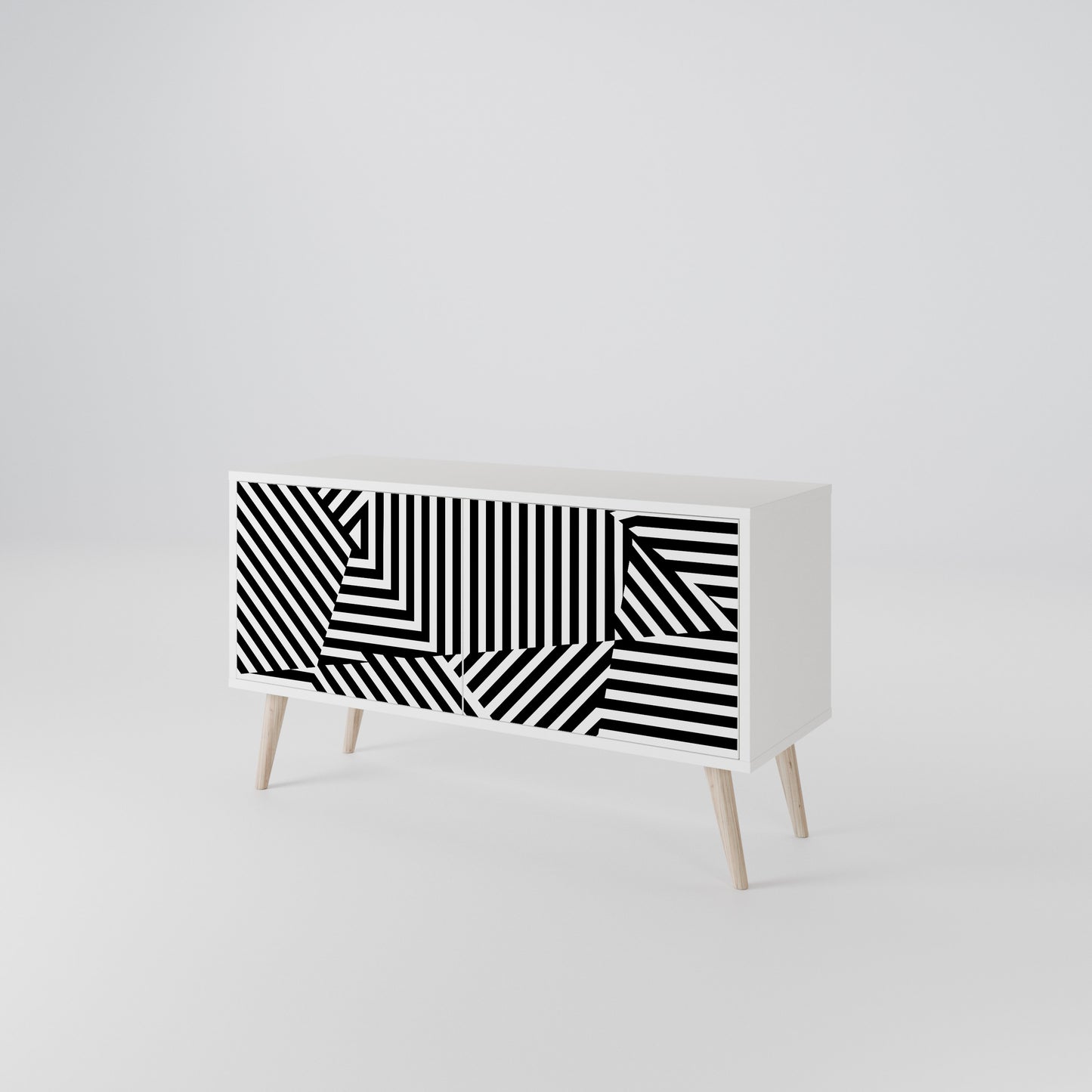 ILLUSIONARY LATTICE Móvel de TV Compacto de 2 Portas