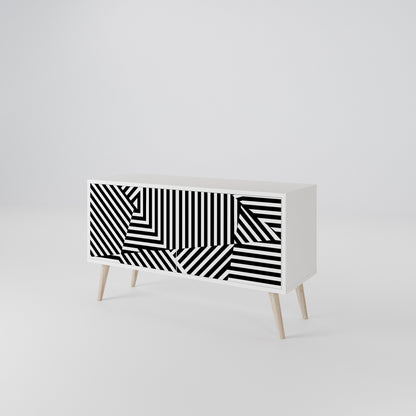 ILLUSIONARY LATTICE Móvel de TV Compacto de 2 Portas