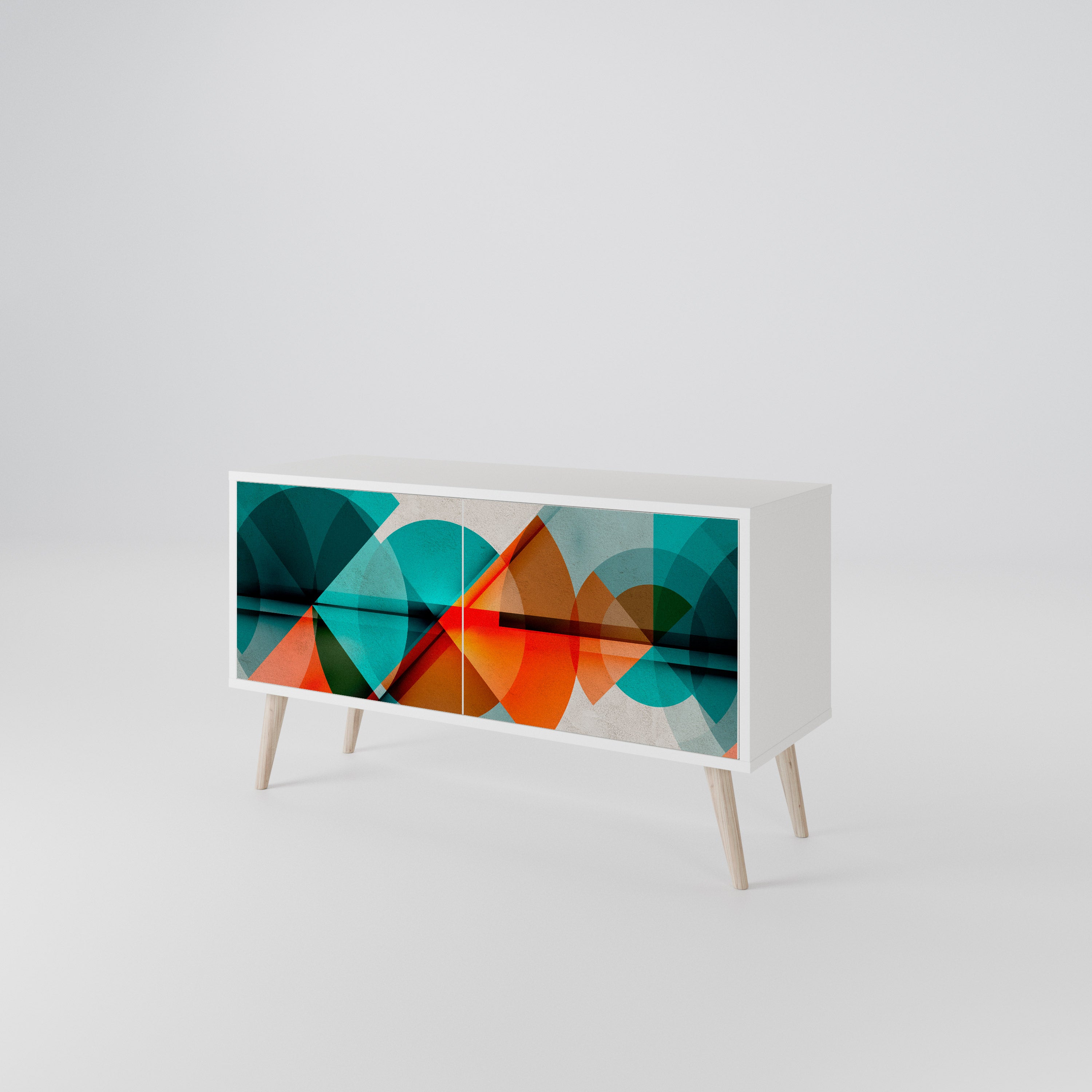 CIRCULAR RHAPSODY Compact 2-Door TV Cabinet