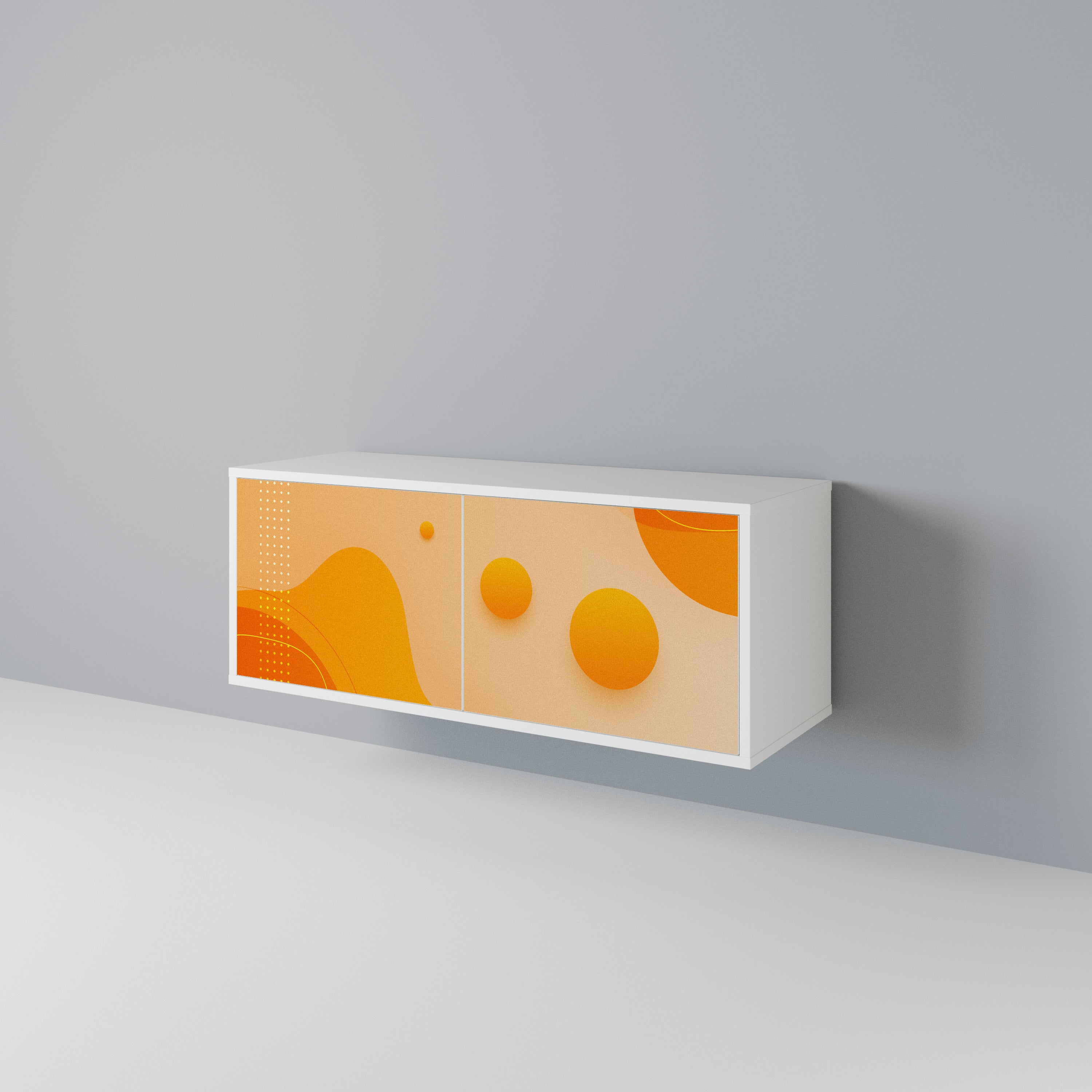 ORANGE ARRANGEMENT Móvel de TV Compacto de 2 Portas
