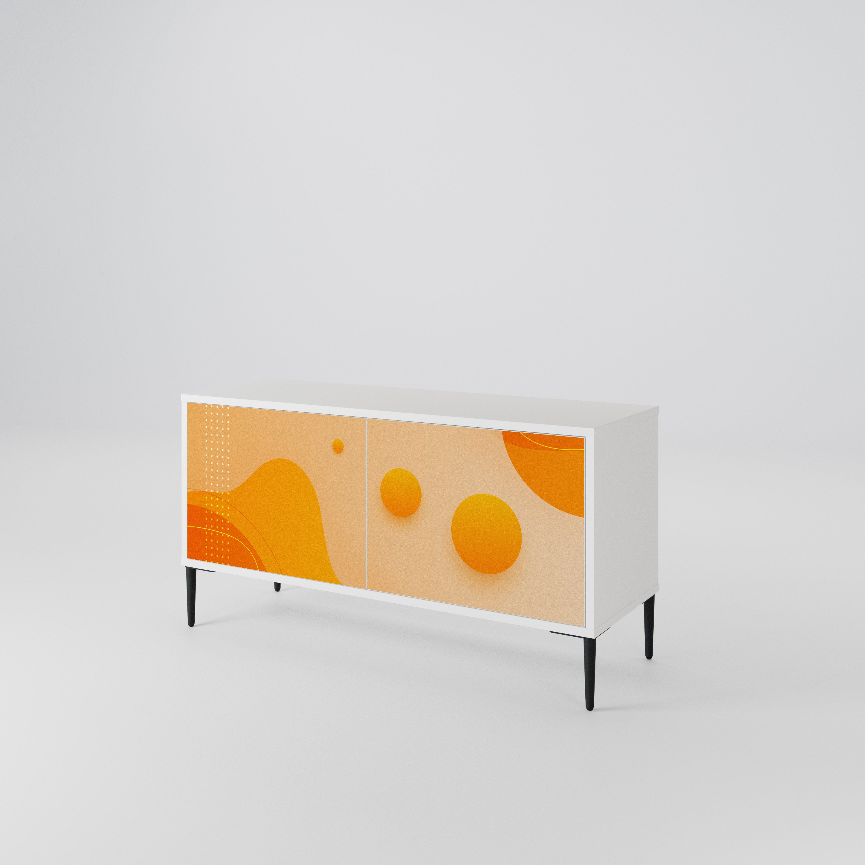 ORANGE ARRANGEMENT Móvel de TV Compacto de 2 Portas