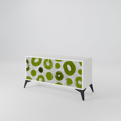 GREEN RHAPSODY Compact 2-Door TV Cabinet