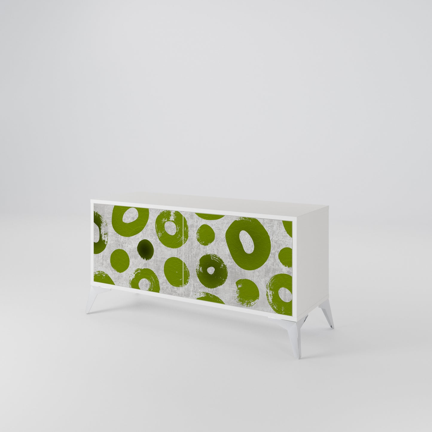 GREEN RHAPSODY Compact 2-Door TV Cabinet