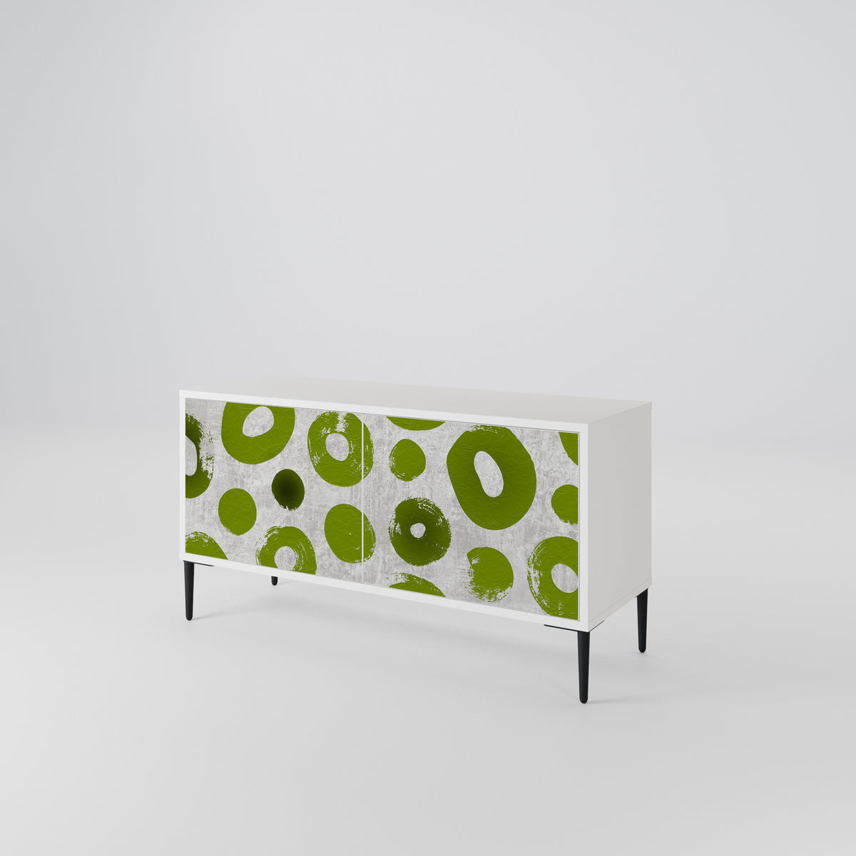 GREEN RHAPSODY Compact 2-Door TV Cabinet