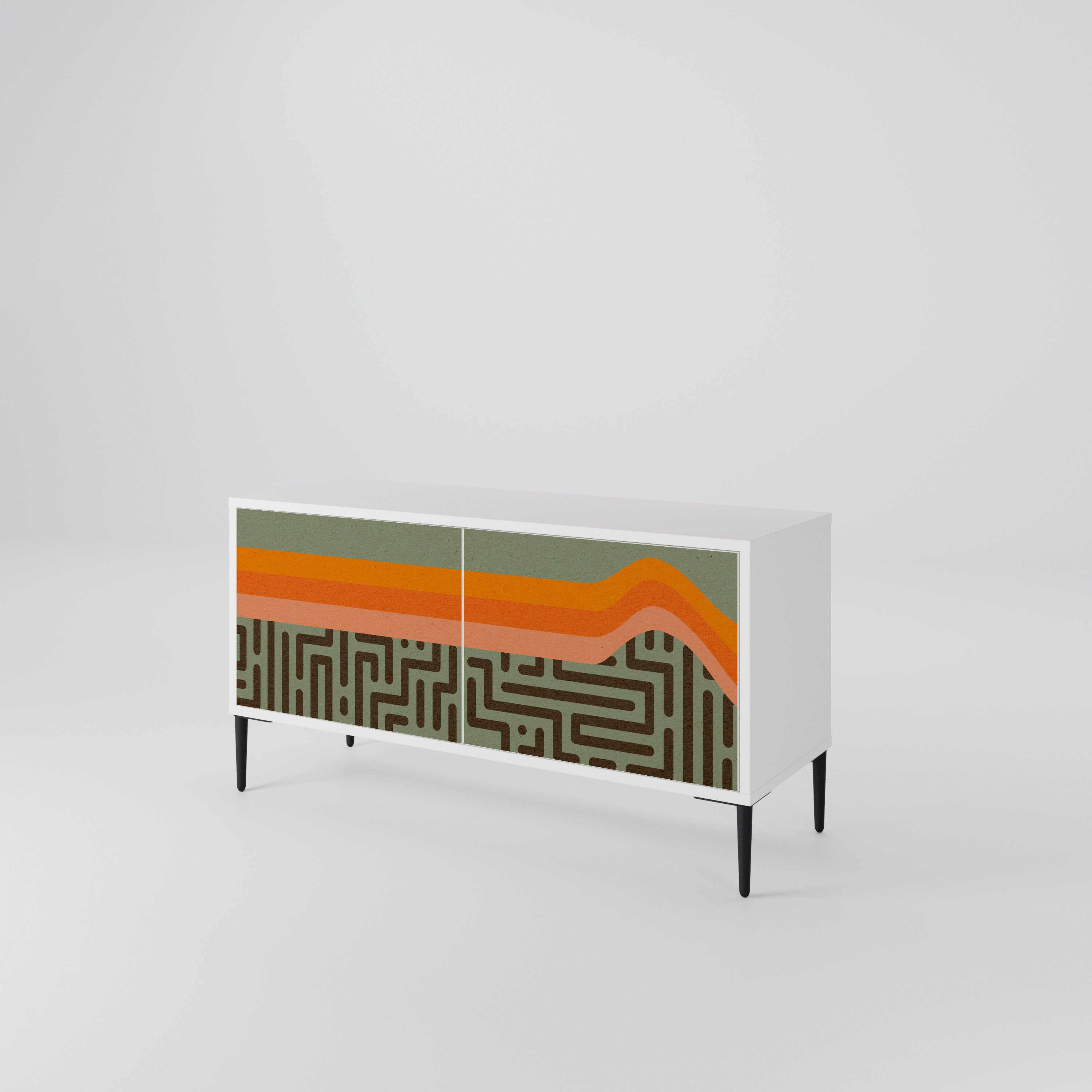 SIMPLE SOLUTIONS Compact 2-Door TV Cabinet