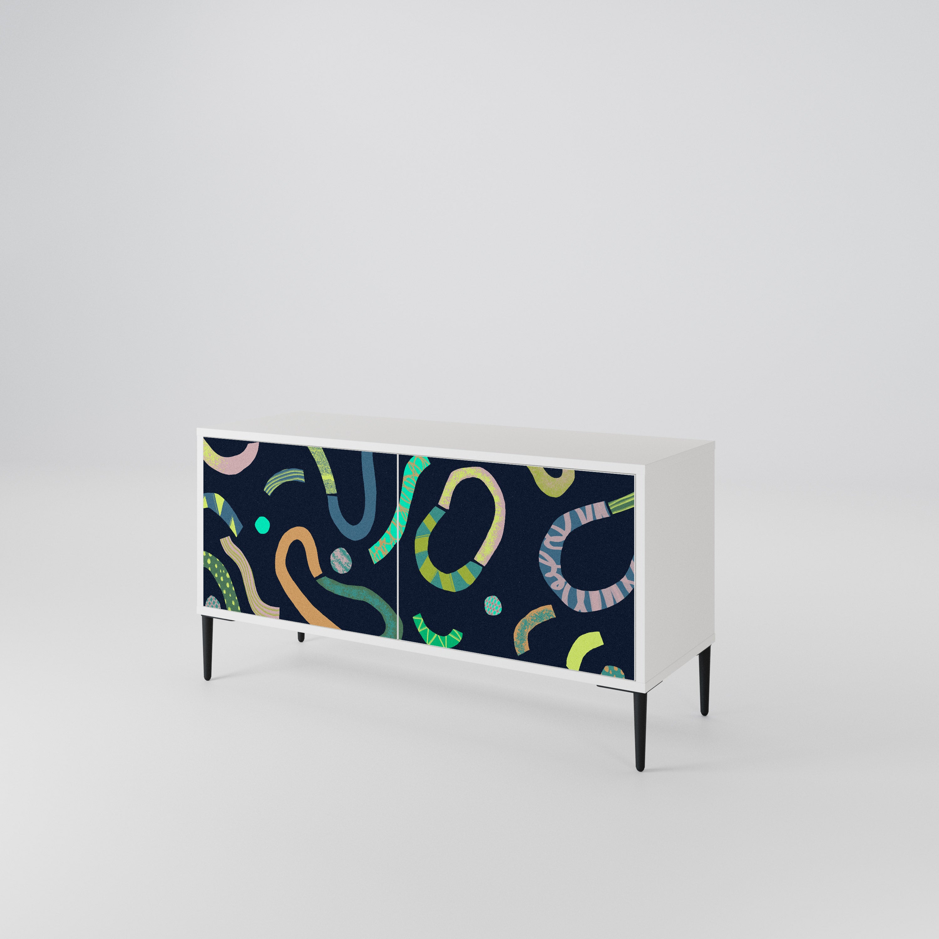 CONTRAST DANCE Compact 2-Door TV Cabinet