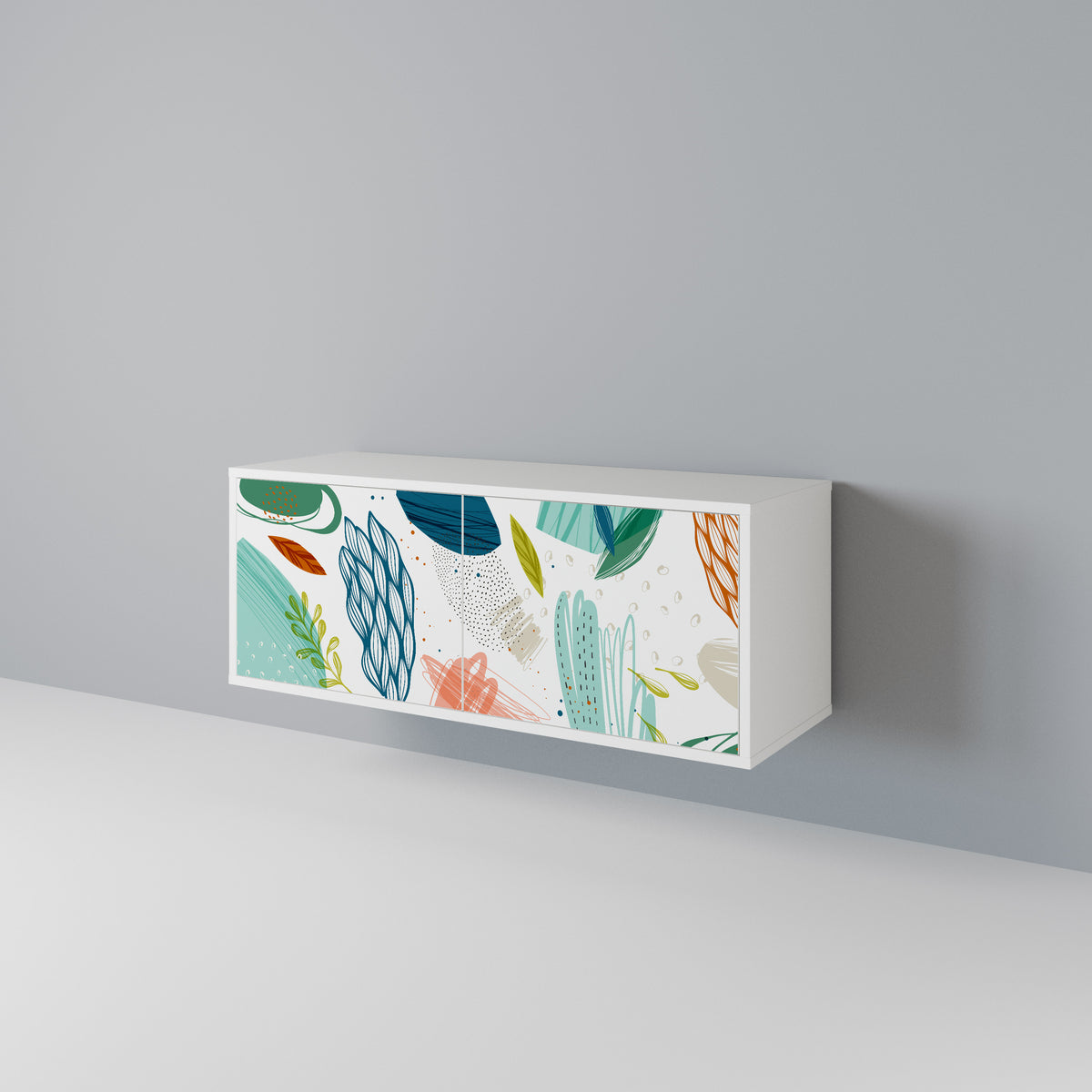 BOTANICAL HURRICANE Móvel de TV Compacto de 2 Portas