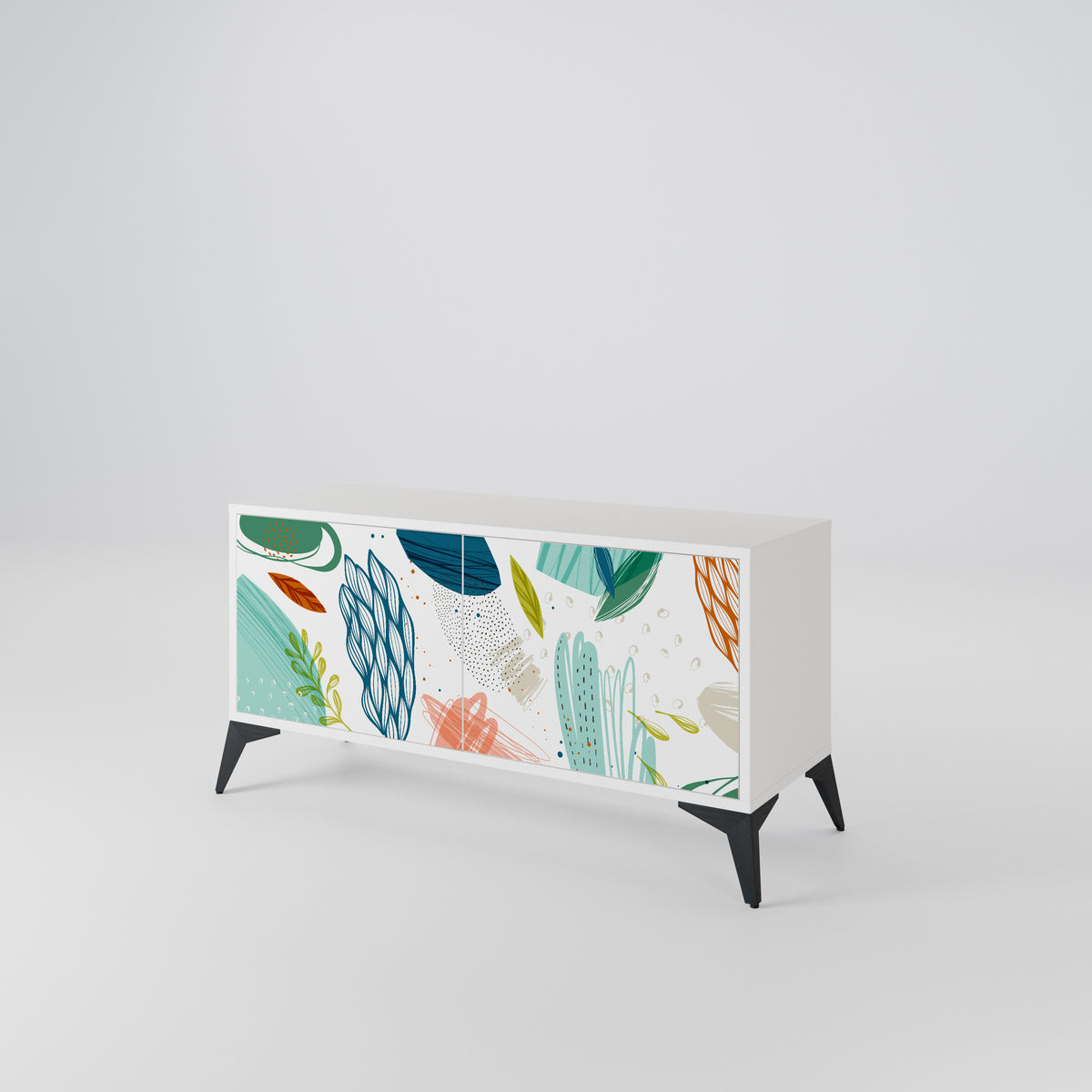 BOTANICAL HURRICANE Móvel de TV Compacto de 2 Portas