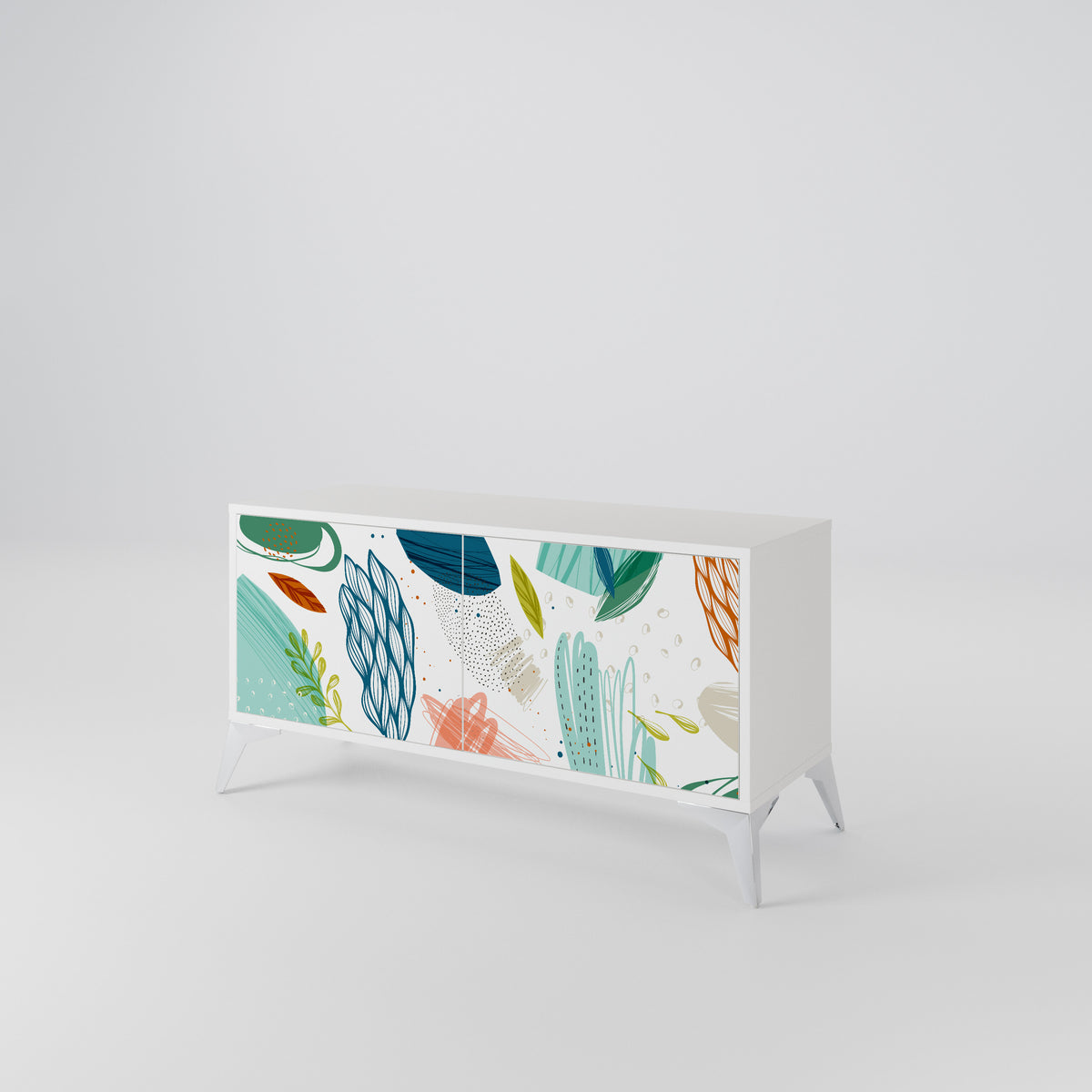 BOTANICAL HURRICANE Móvel de TV Compacto de 2 Portas