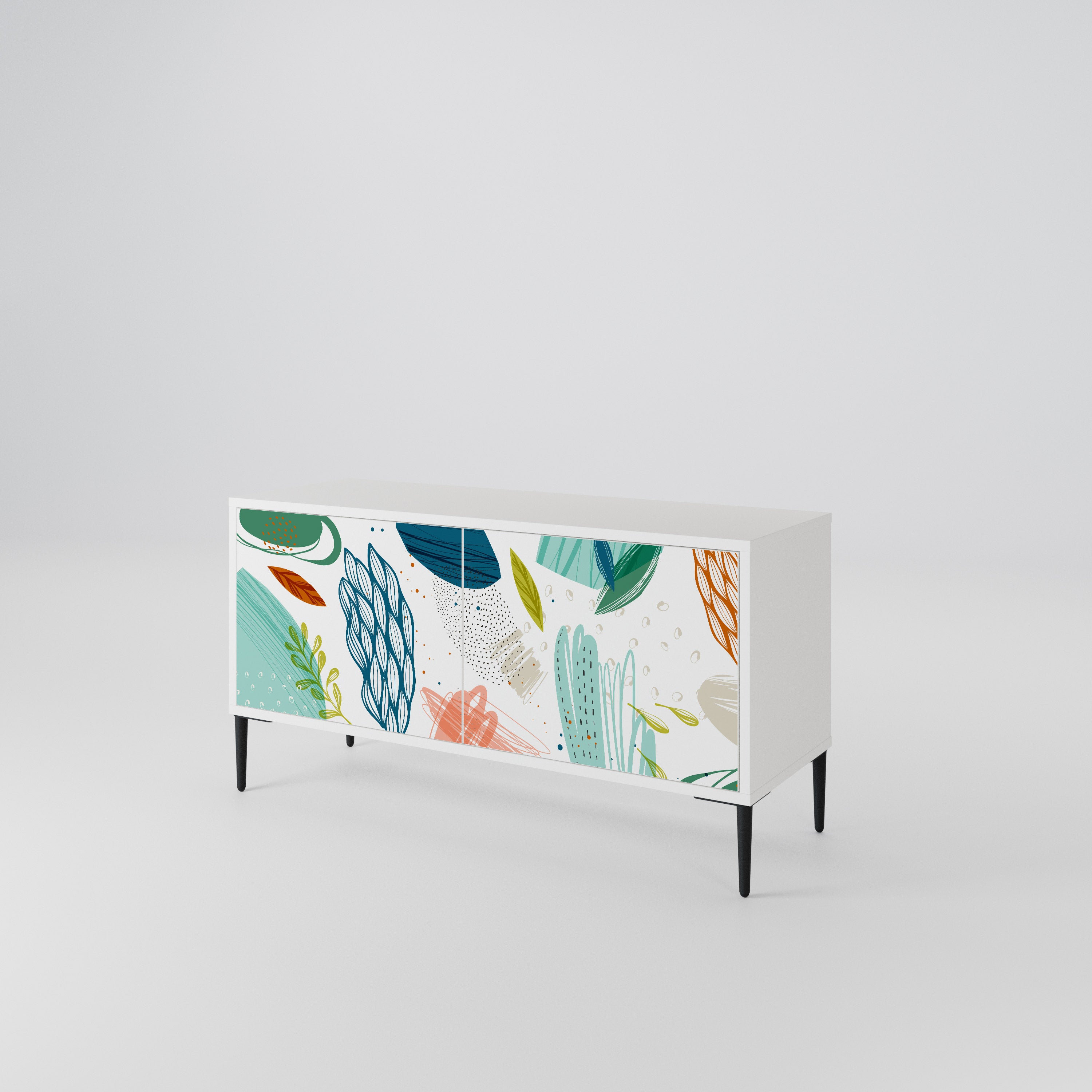 BOTANICAL HURRICANE Compact 2-Door TV Cabinet