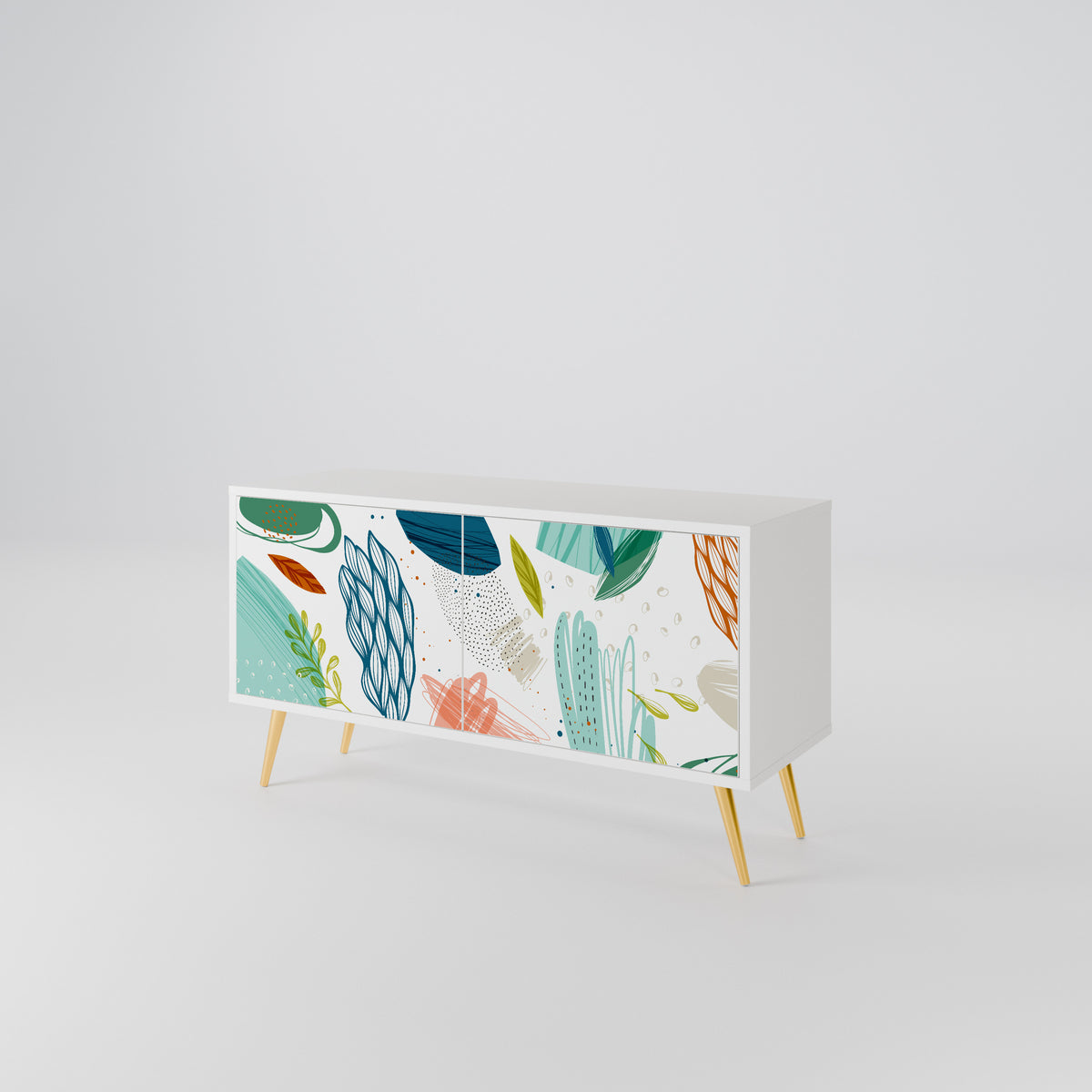 BOTANICAL HURRICANE Móvel de TV Compacto de 2 Portas