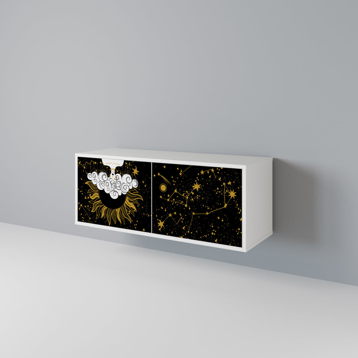 STELLAR CONSTELLATIONS Móvel de TV Compacto de 2 Portas