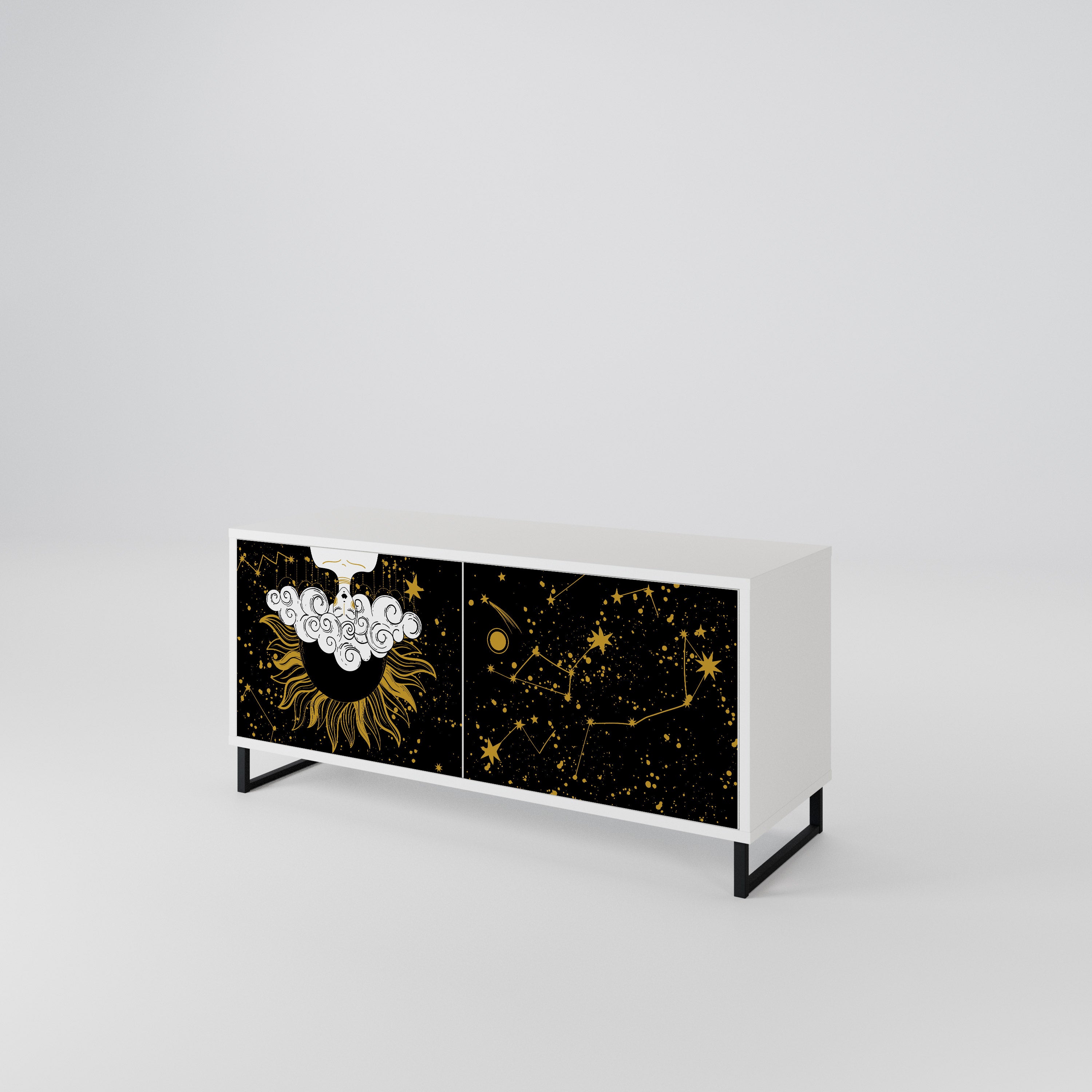 STELLAR CONSTELLATIONS Compact 2-Door TV Cabinet