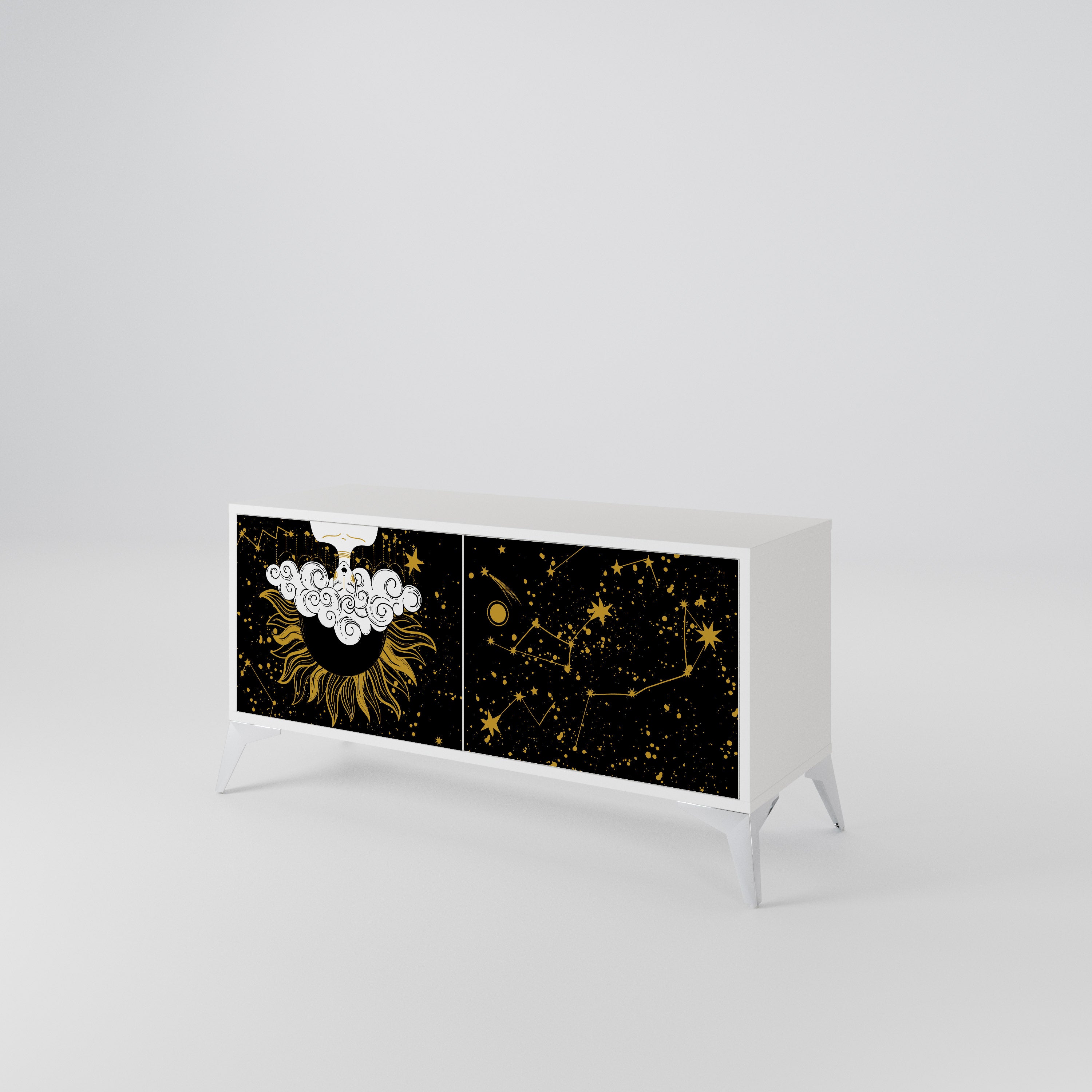 STELLAR CONSTELLATIONS Compact 2-Door TV Cabinet