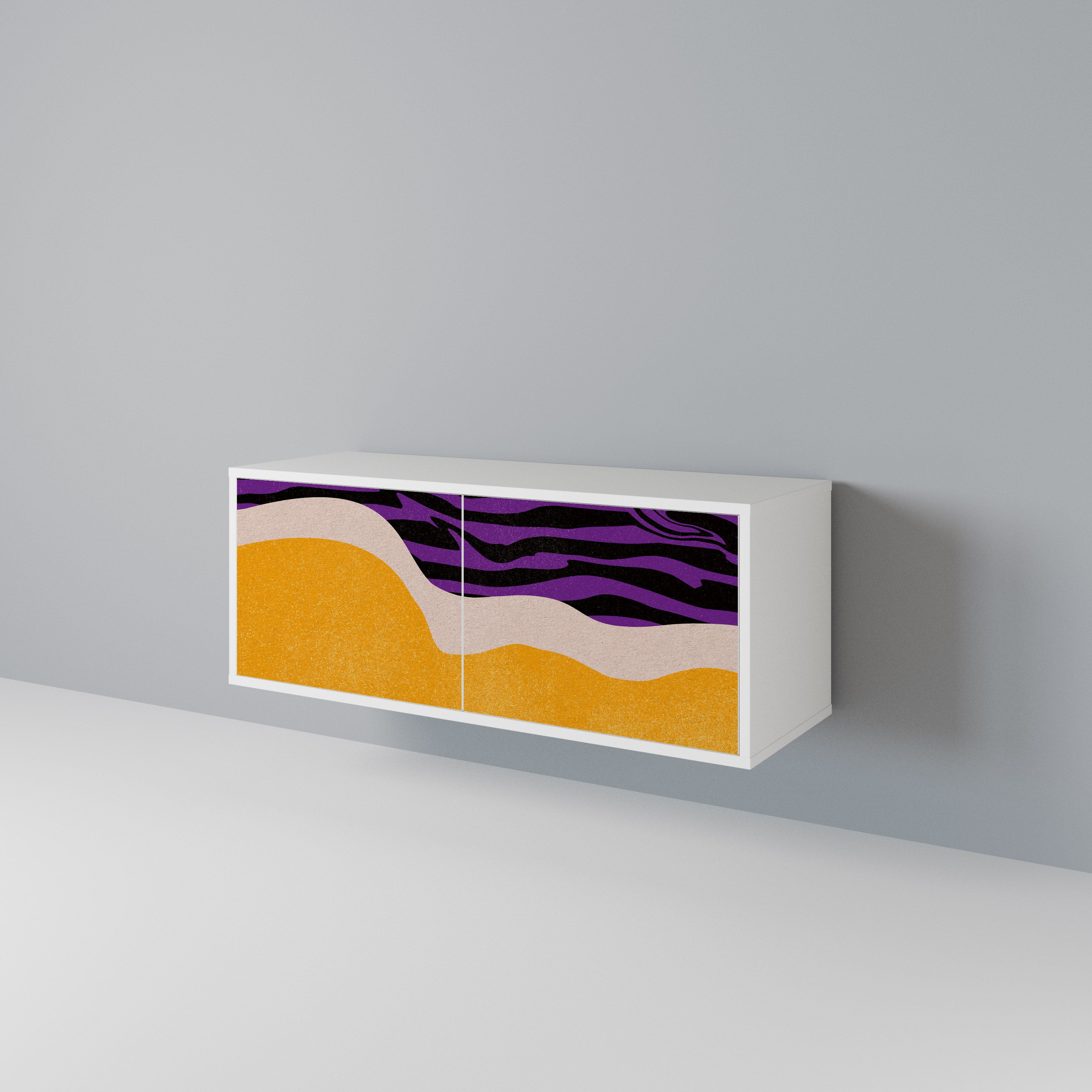 INDEPENDENT BORDER Compact 2-Door TV Cabinet