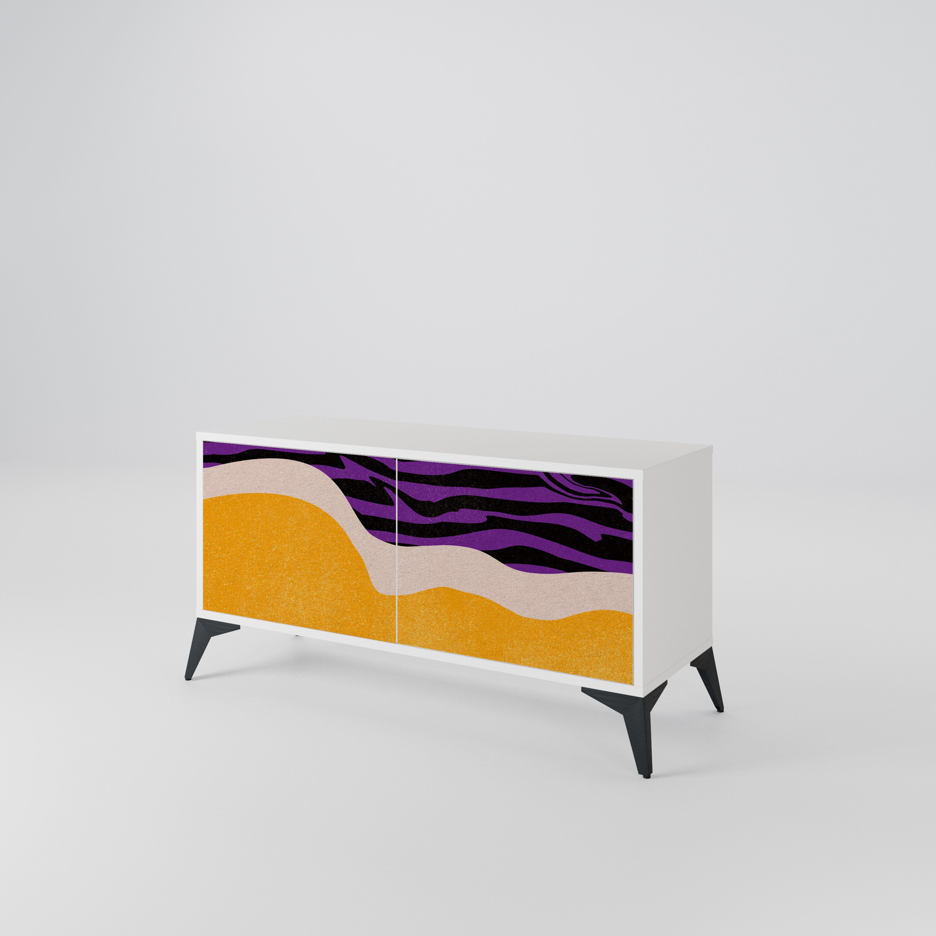 INDEPENDENT BORDER Compact 2-Door TV Cabinet