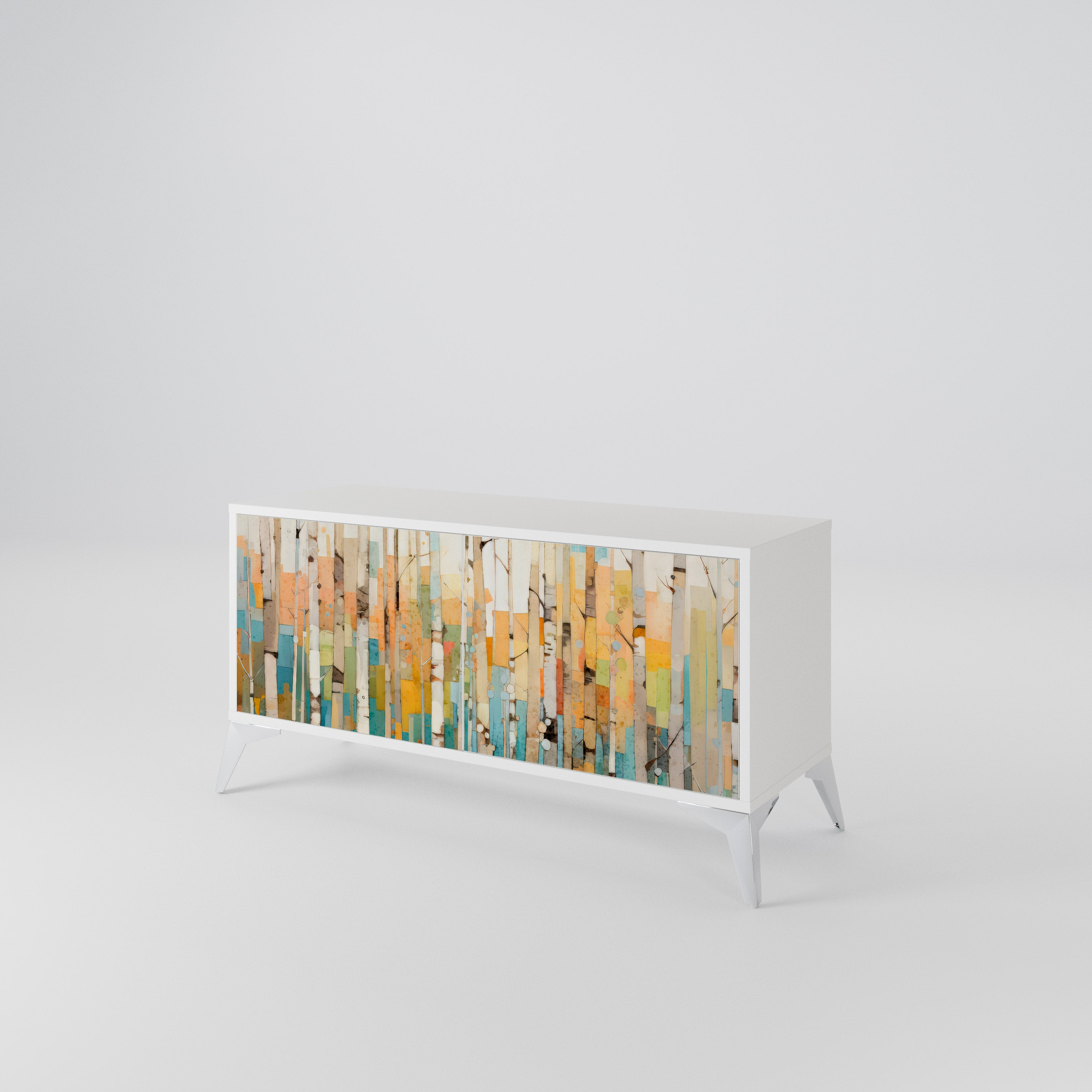 BIRCH KALEIDOSCOPE Compact 2-Door TV Cabinet