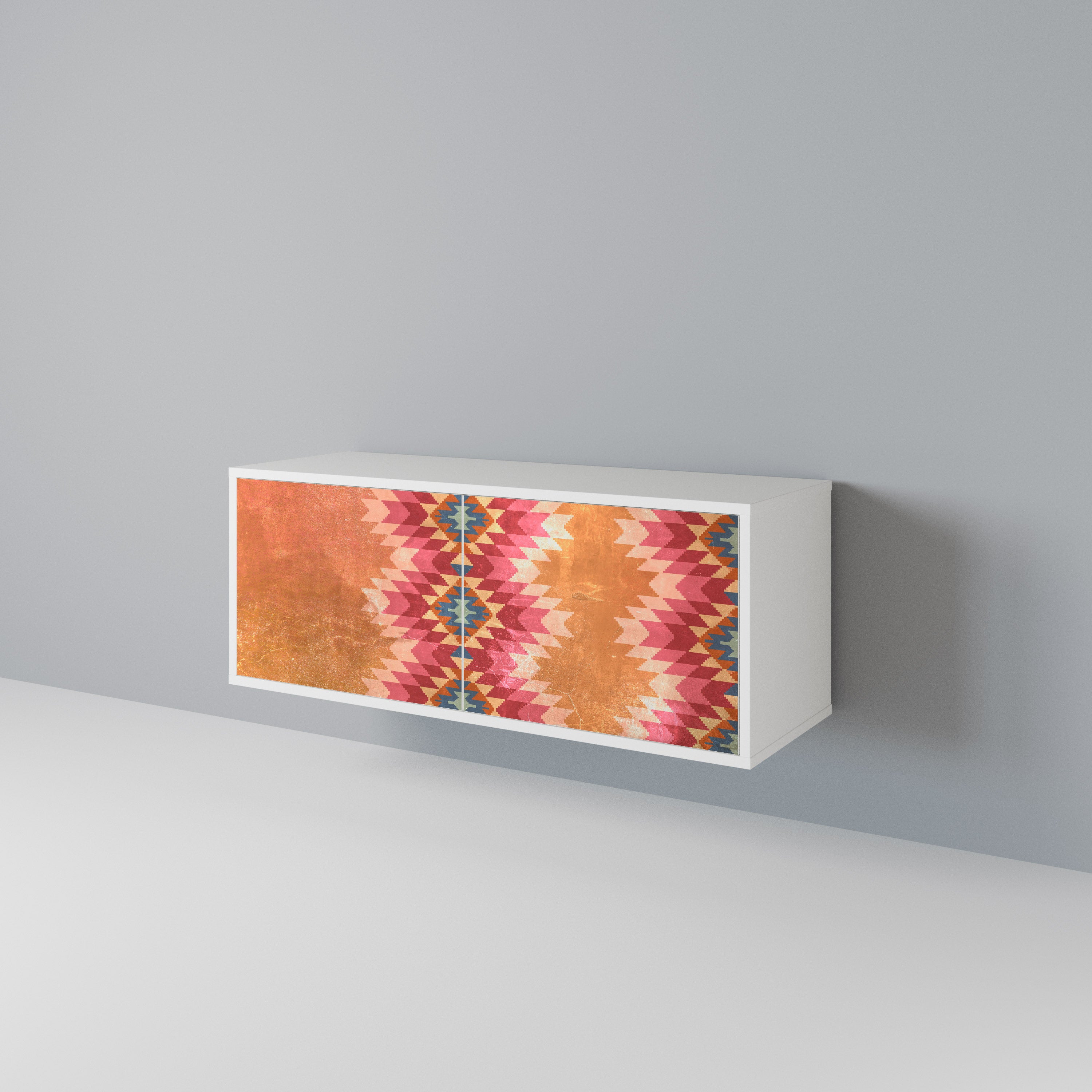 INDIAN FOLK Compact 2-Door TV Cabinet