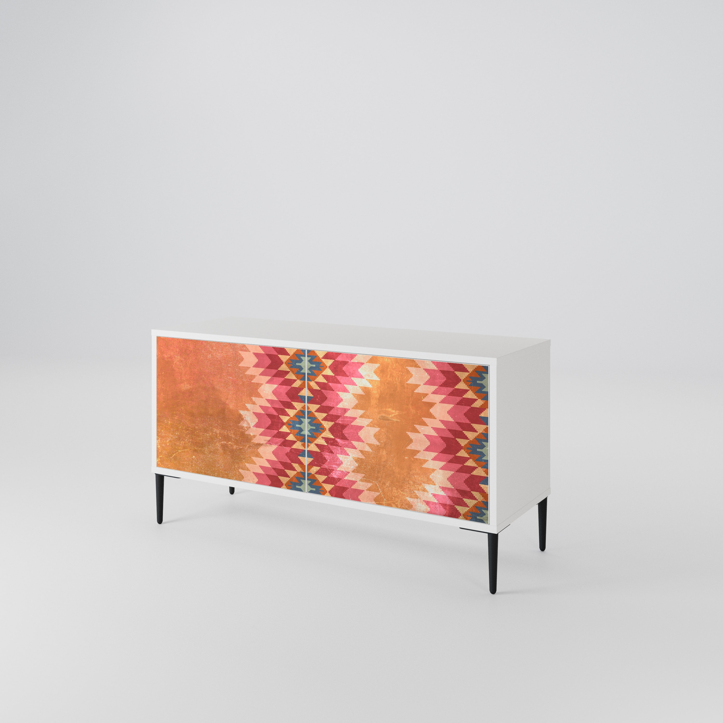 INDIAN FOLK Compact 2-Door TV Cabinet