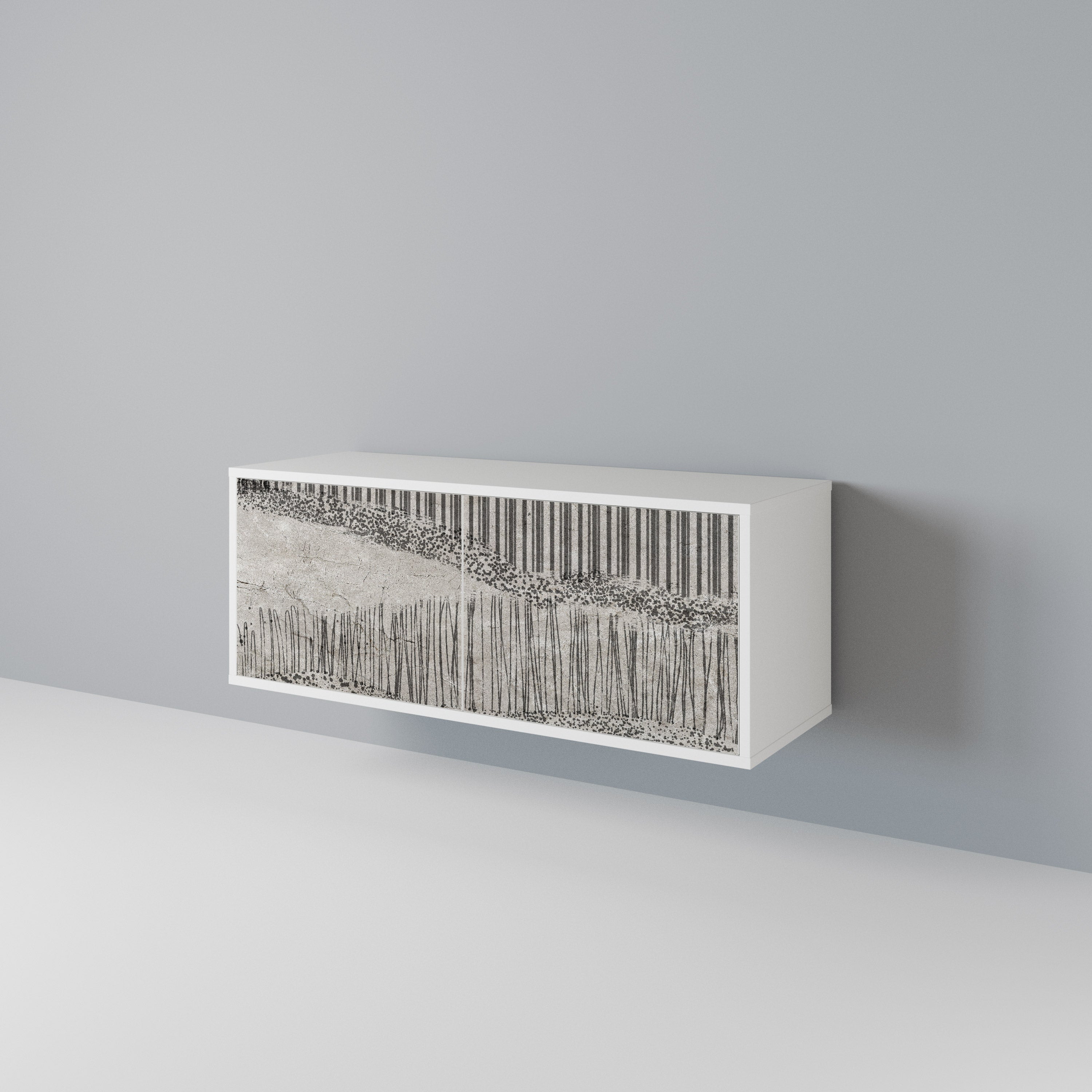 GRAIN LINES Compact 2-Door TV Cabinet