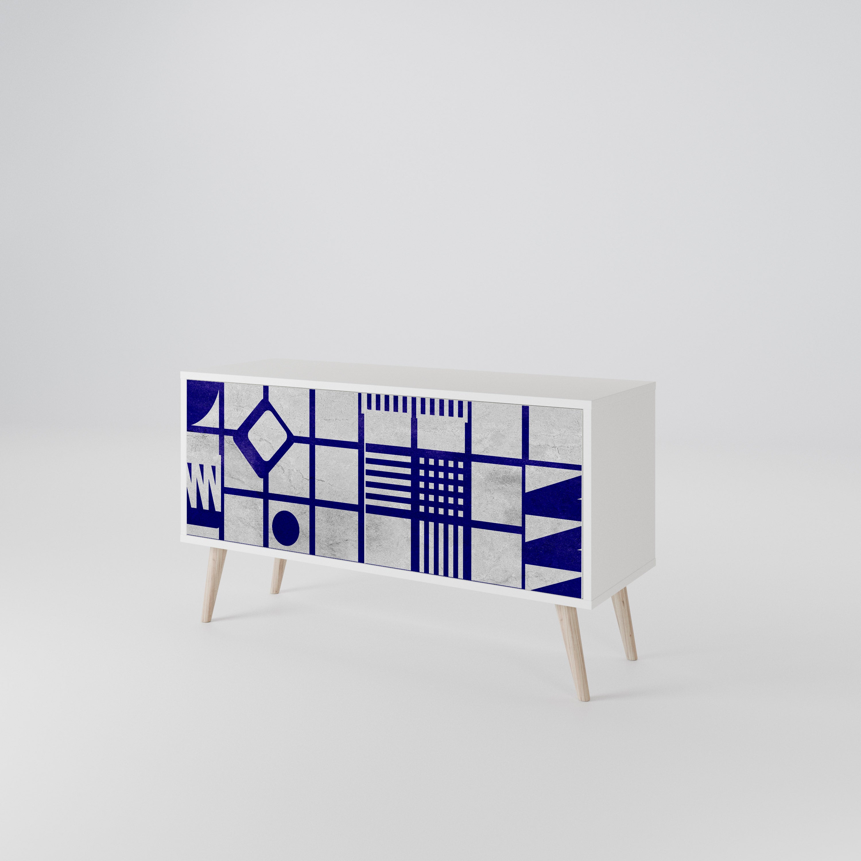 THE RIGHT PLACES Compact 2-Door TV Cabinet