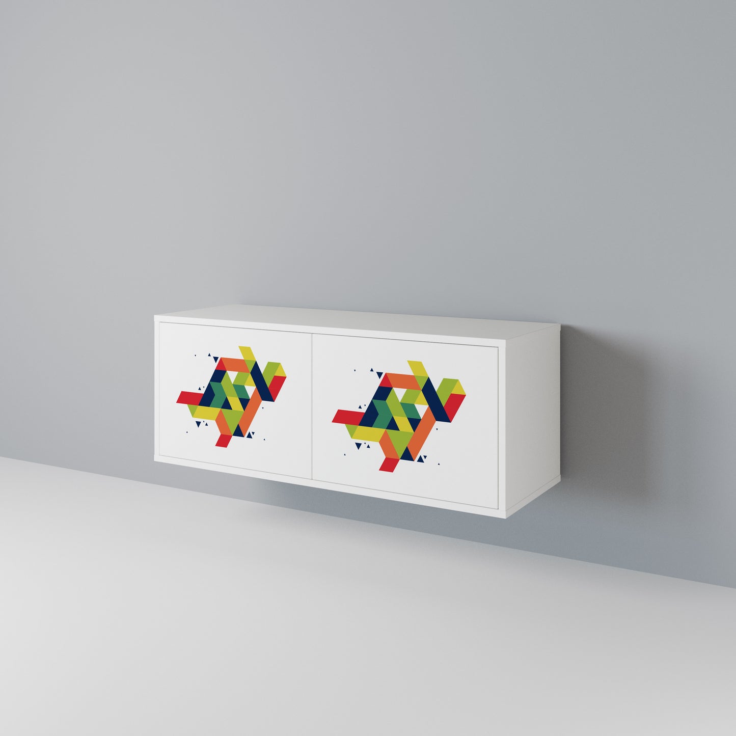 FUTURE SIGN Compact 2-Door TV Cabinet