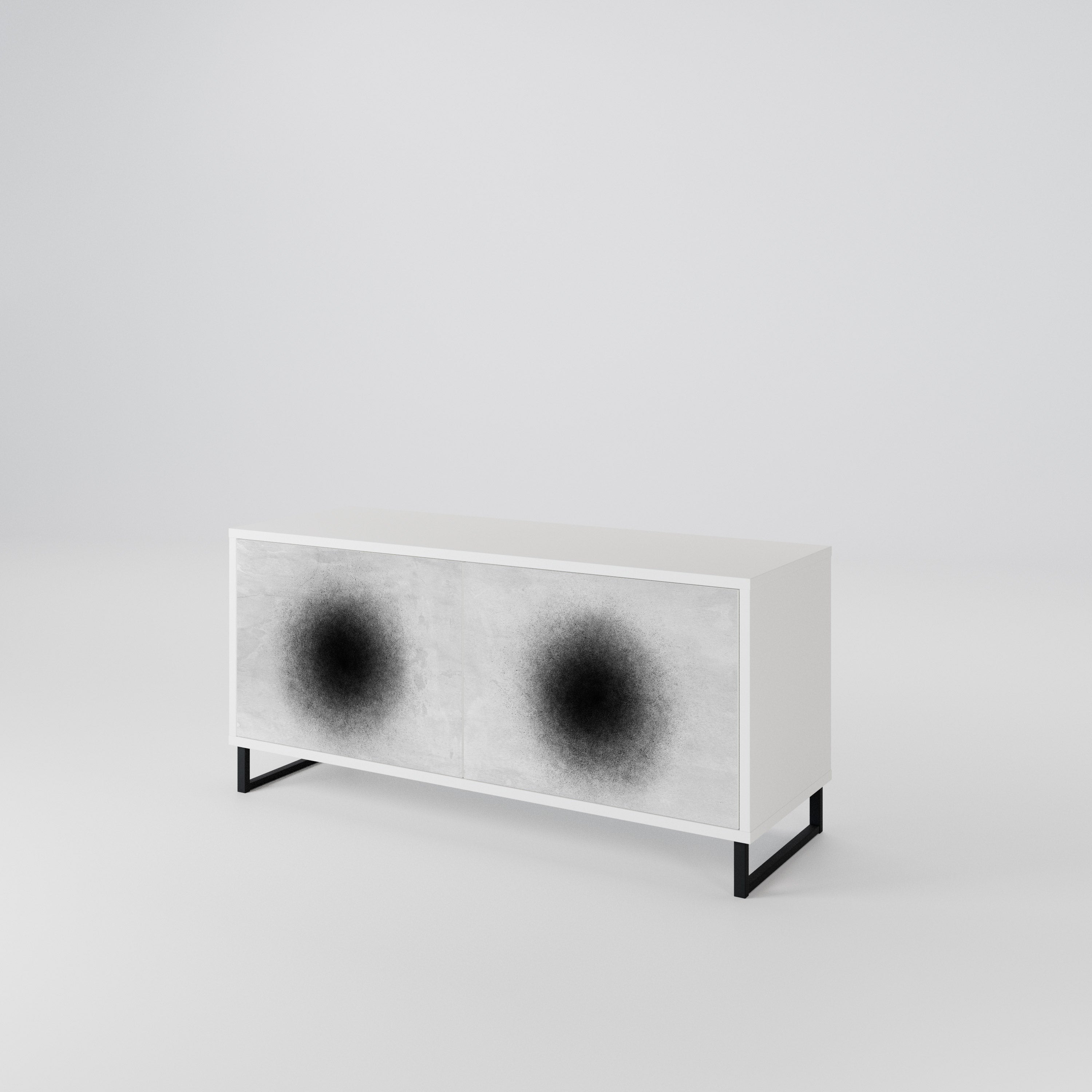 BLACK HOLE Compact 2-Door TV Cabinet