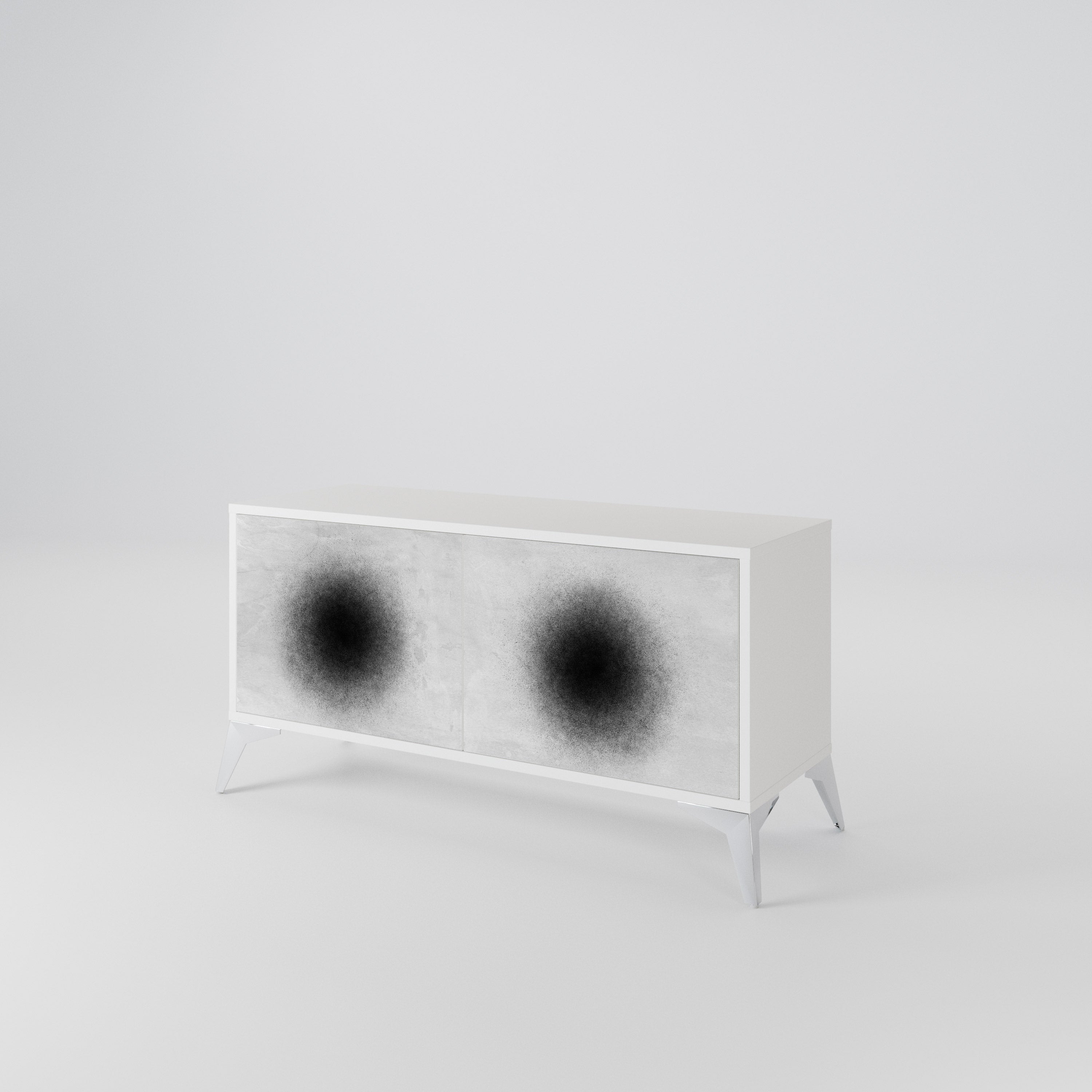 BLACK HOLE Compact 2-Door TV Cabinet