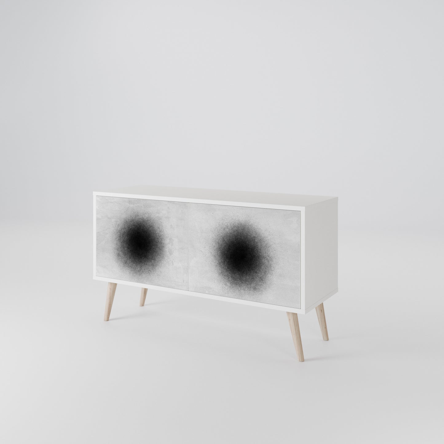 BLACK HOLE Compact 2-Door TV Cabinet