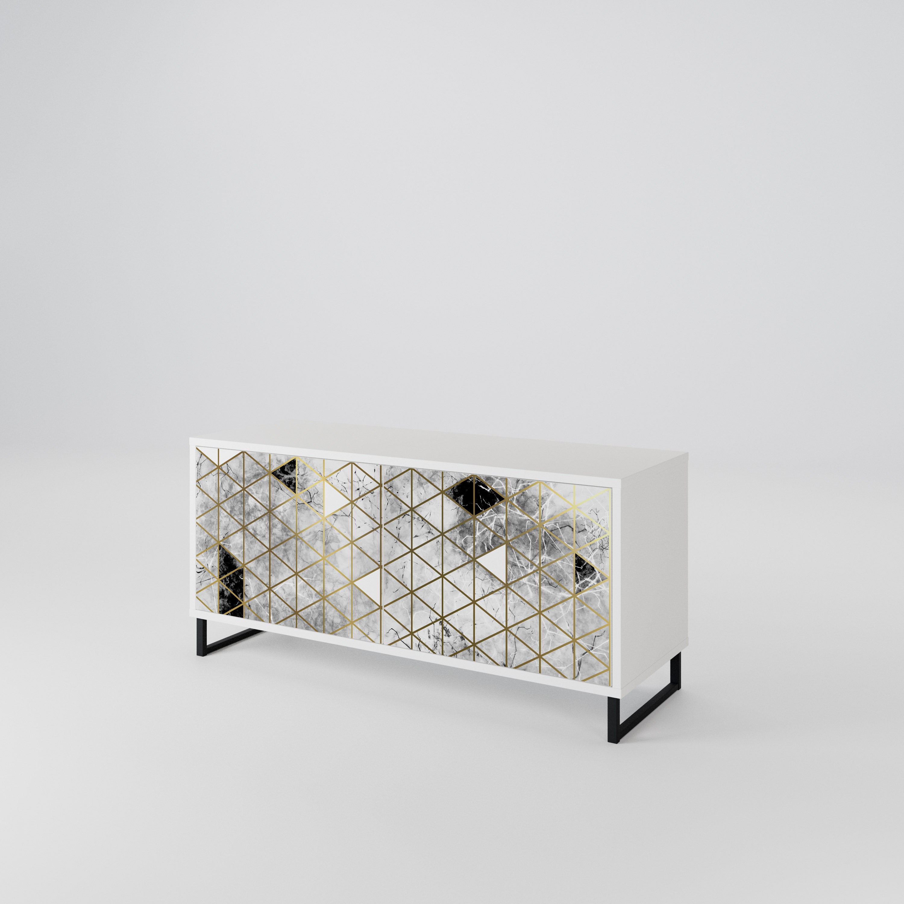 ASHEN ARIA Compact 2-Door TV Cabinet