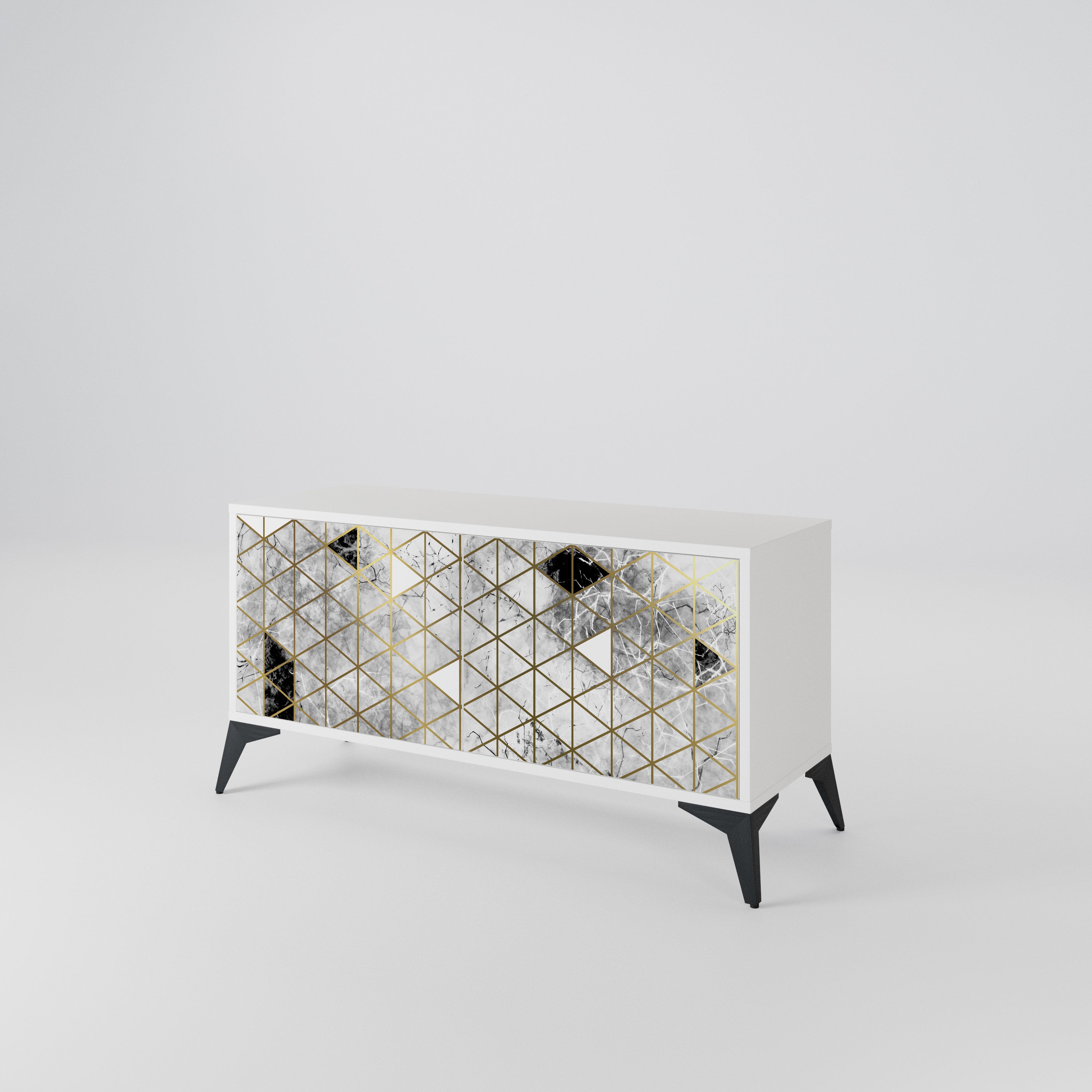 ASHEN ARIA Compact 2-Door TV Cabinet