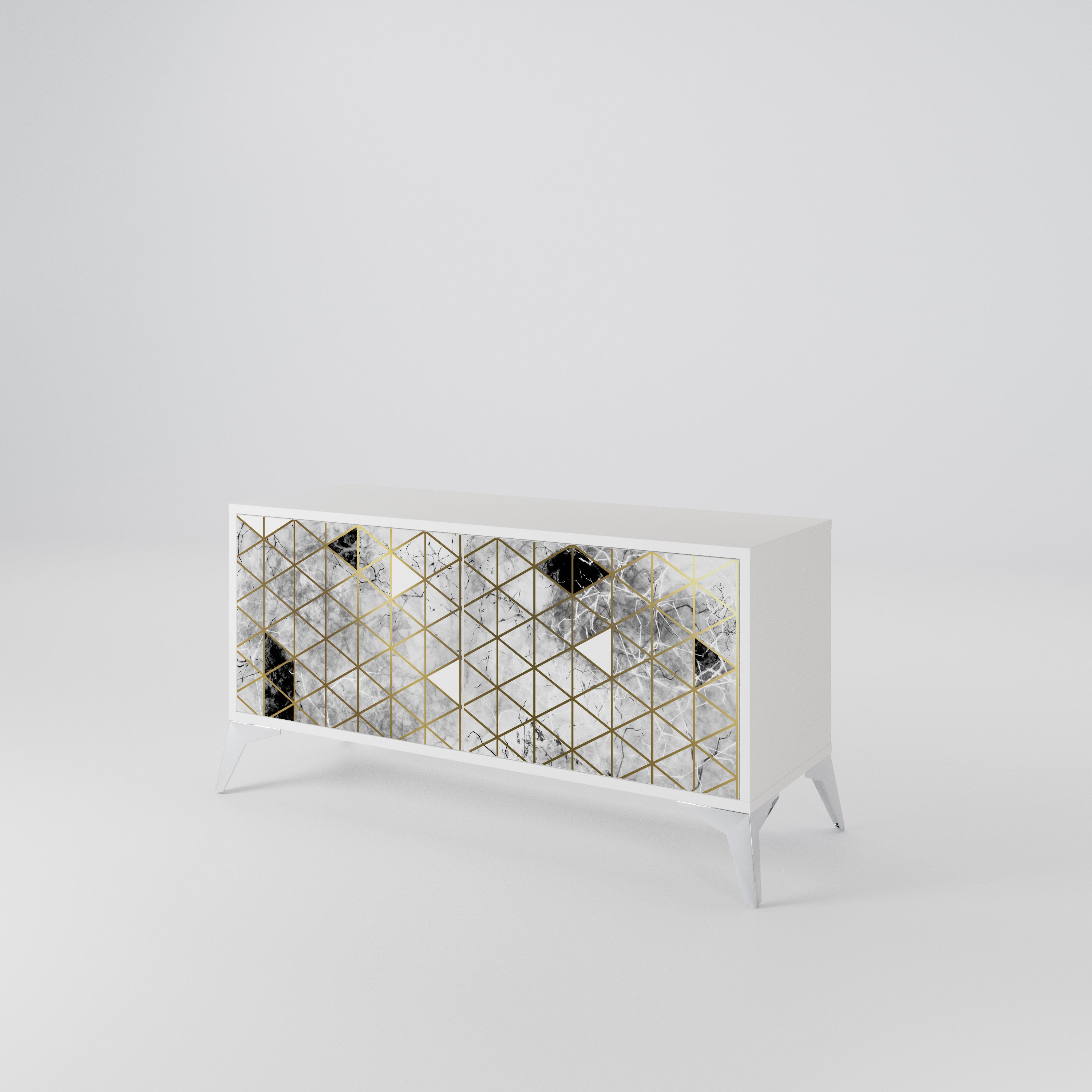 ASHEN ARIA Compact 2-Door TV Cabinet