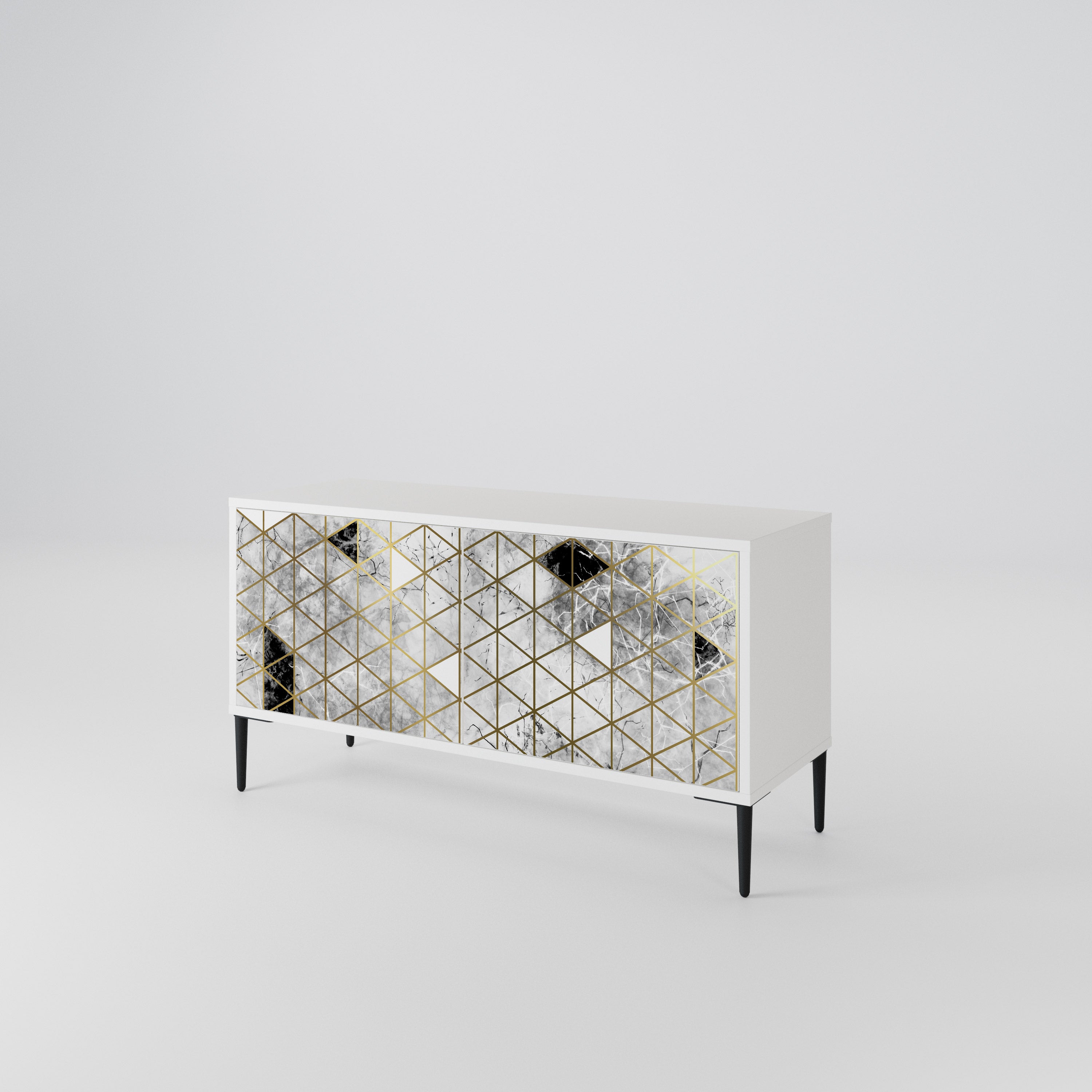 ASHEN ARIA Compact 2-Door TV Cabinet