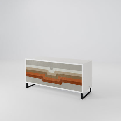 PECULIAR TRAIL Móvel de TV Compacto de 2 Portas