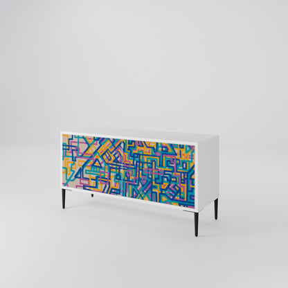 MEMORIES MAP Compact 2-Door TV Cabinet