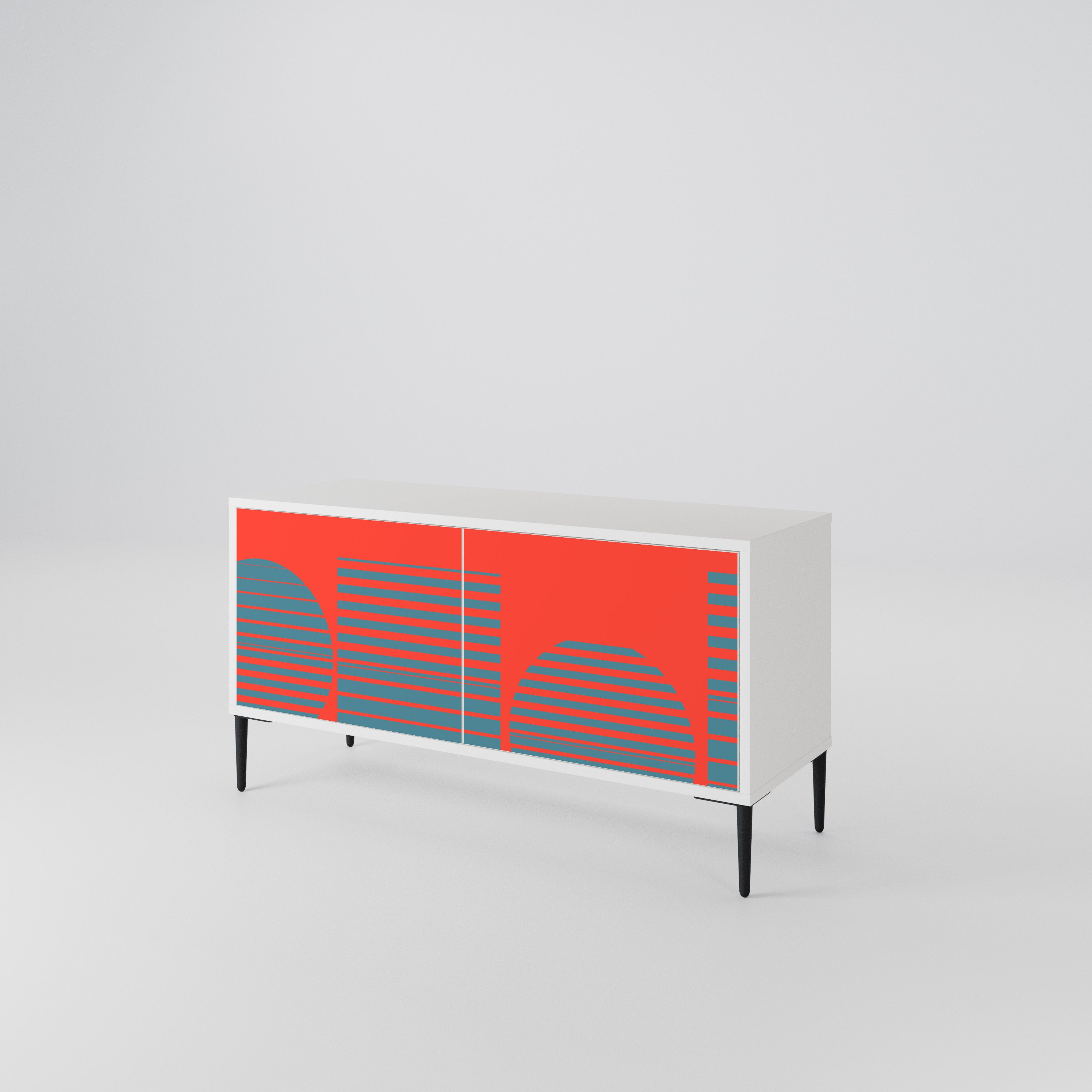 RISING GEOMETRY STARS Compact 2-Door TV Cabinet