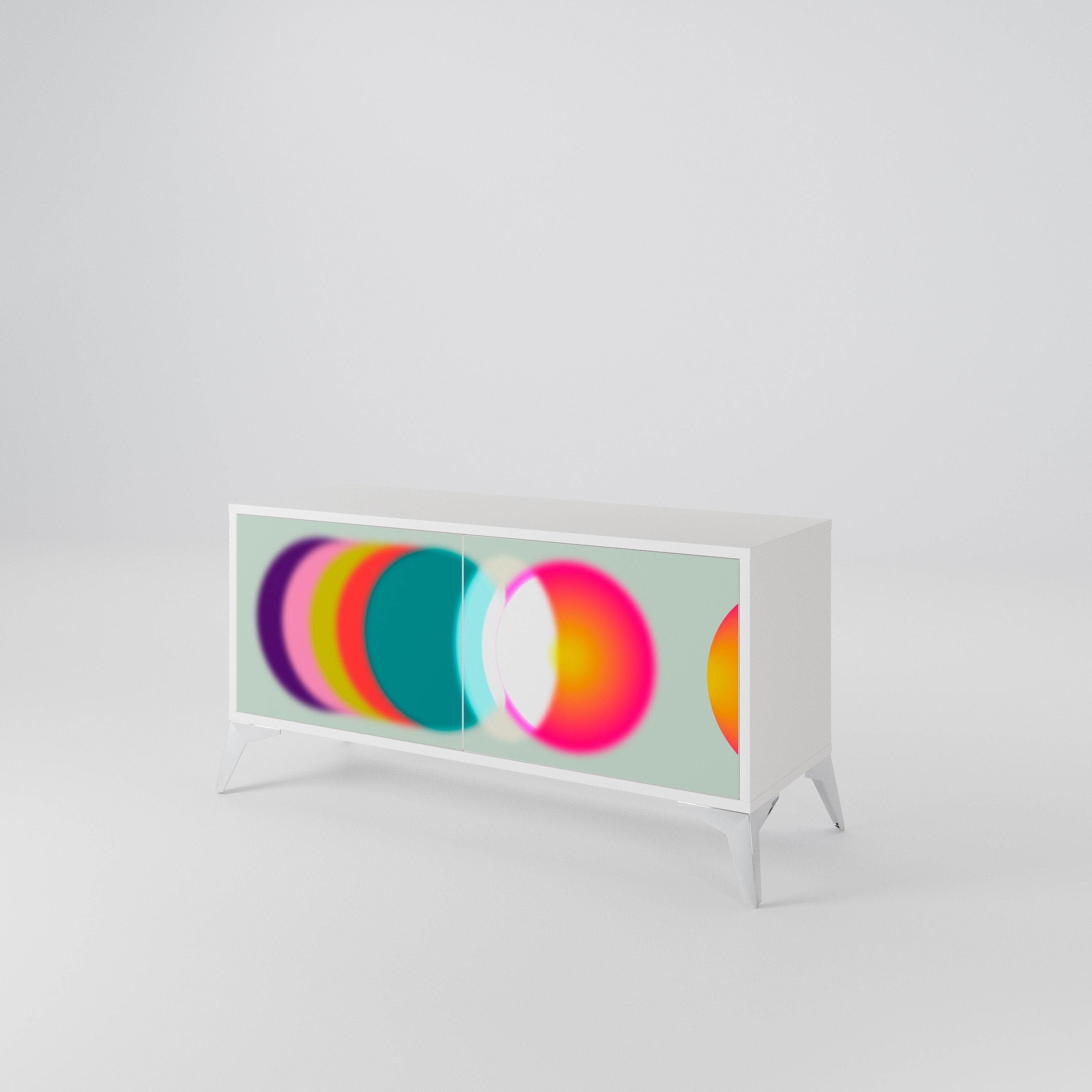 SYMPHONY OF COLORS Compact 2-Door TV Cabinet