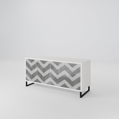 TOUGH ZIG ZAG Móvel de TV Compacto de 2 Portas