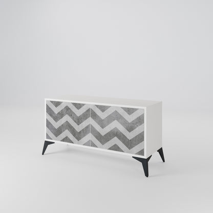 TOUGH ZIG ZAG Móvel de TV Compacto de 2 Portas