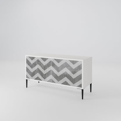 TOUGH ZIG ZAG Móvel de TV Compacto de 2 Portas