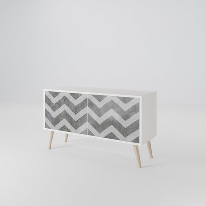 TOUGH ZIG ZAG Móvel de TV Compacto de 2 Portas
